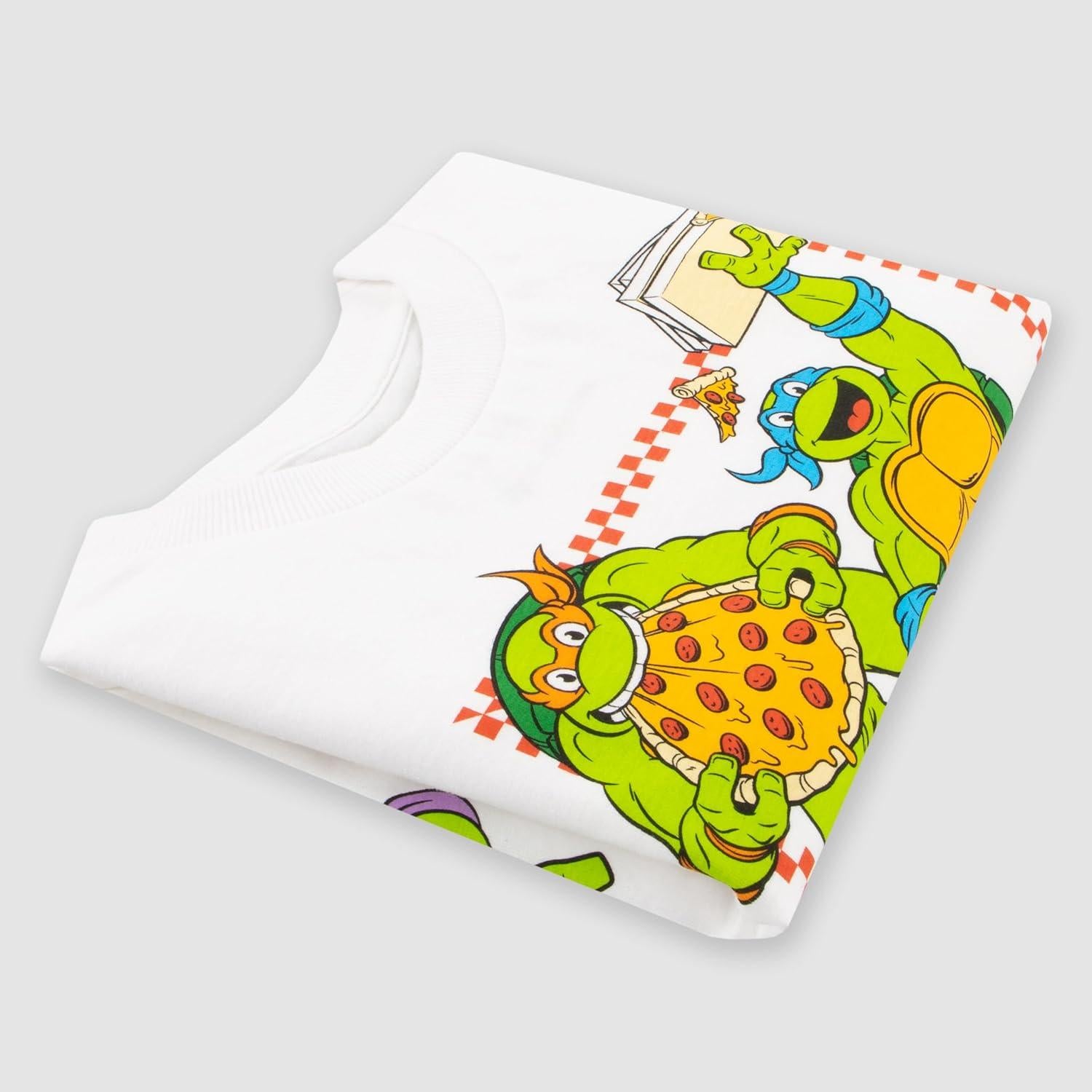 Camiseta para Niños TMNT Tortugas Ninja Blanca 8 años