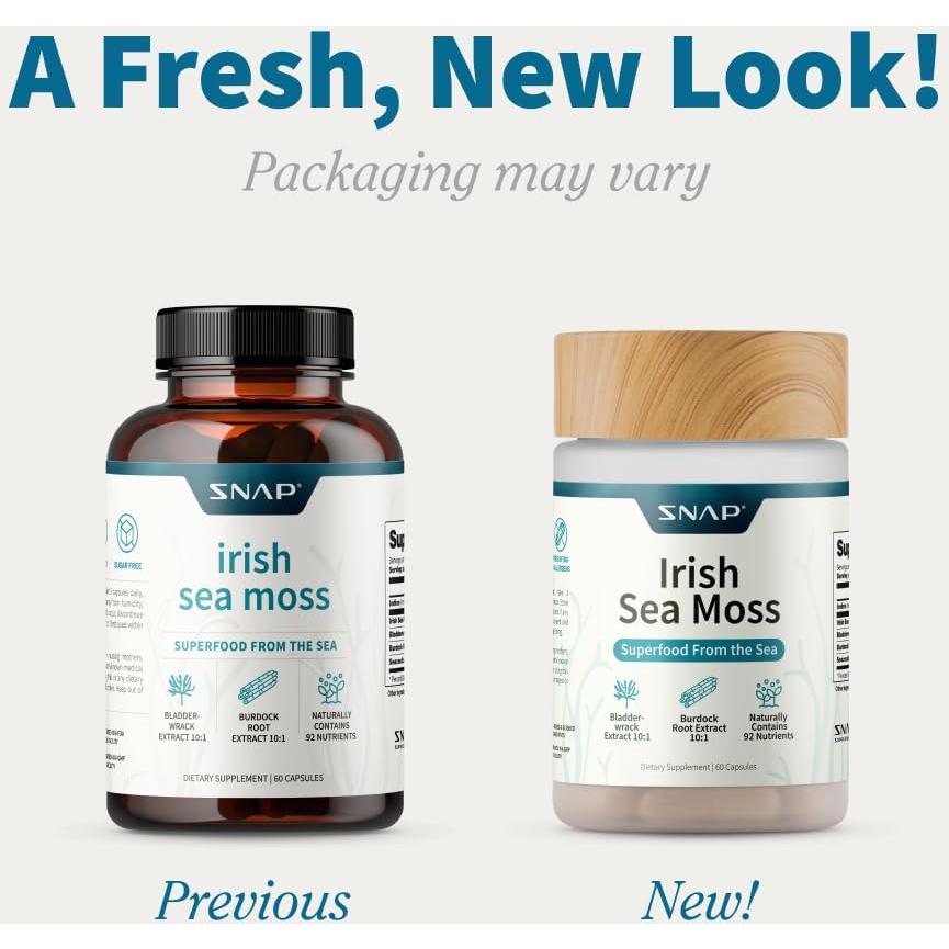 Cápsulas de Musgo Marino Snap Supplements 60 Cápsulas