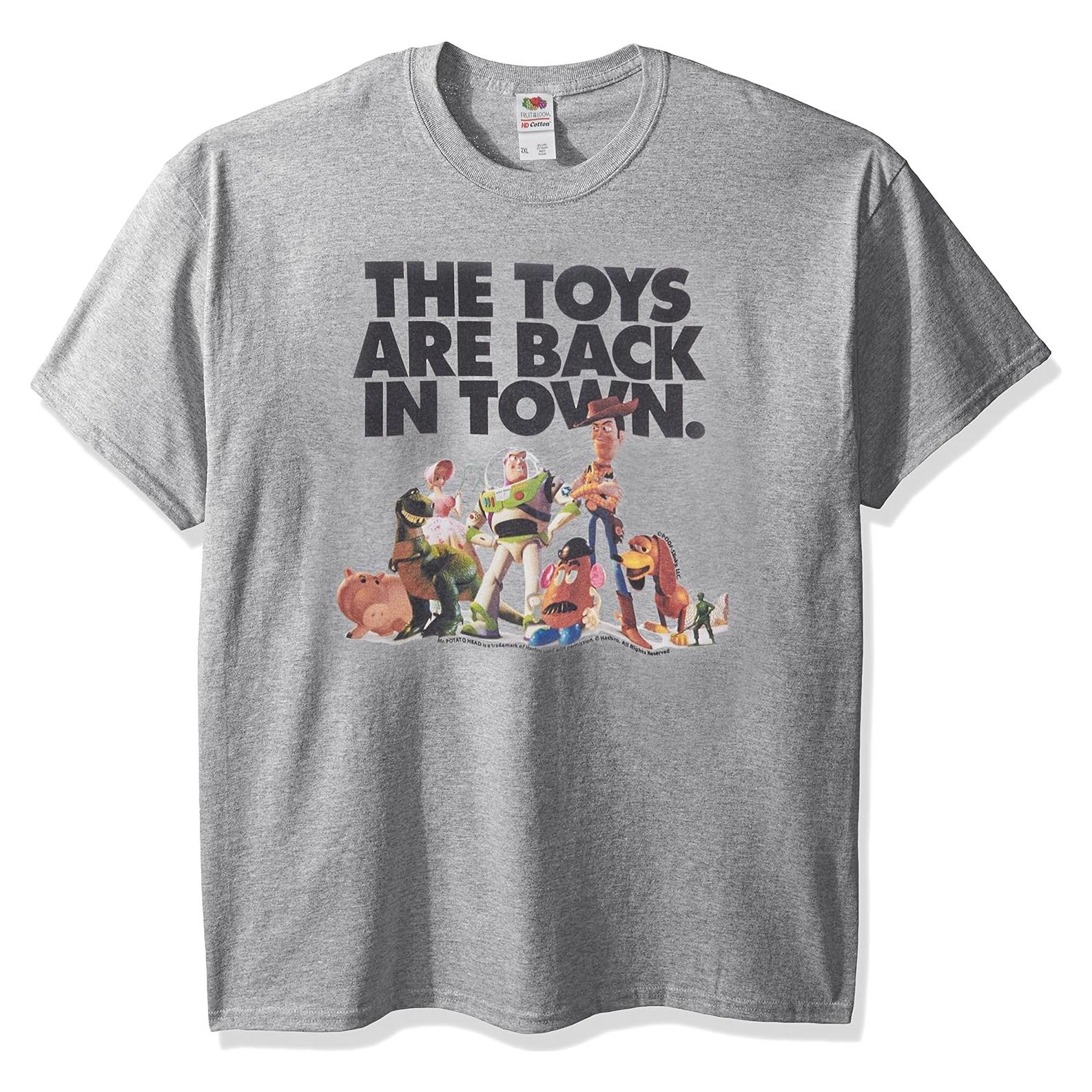 Camiseta Gráfica Disney Toy Story Hombre Gris Atlético
