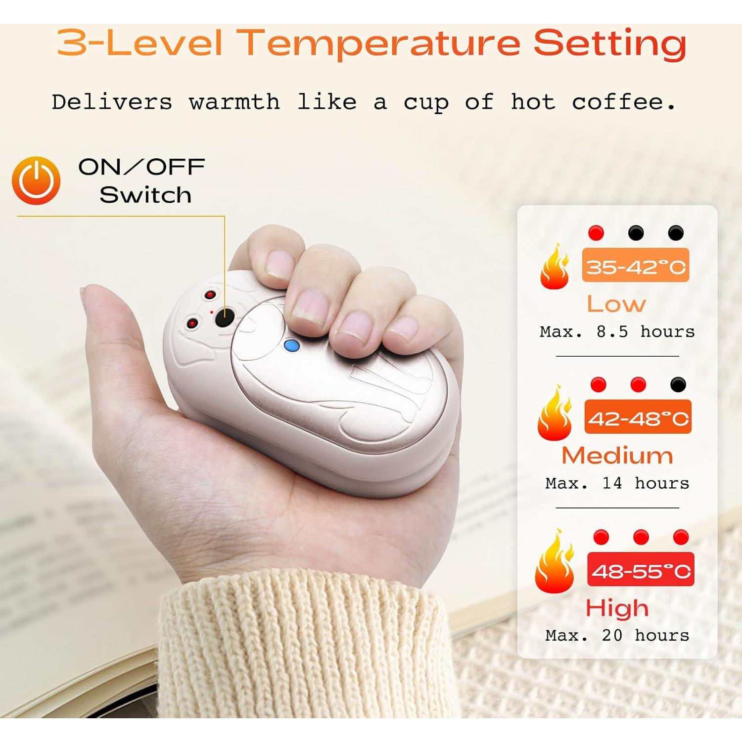 Calentadores de Manos Recargables Lepwings AOY-702 6000mAh