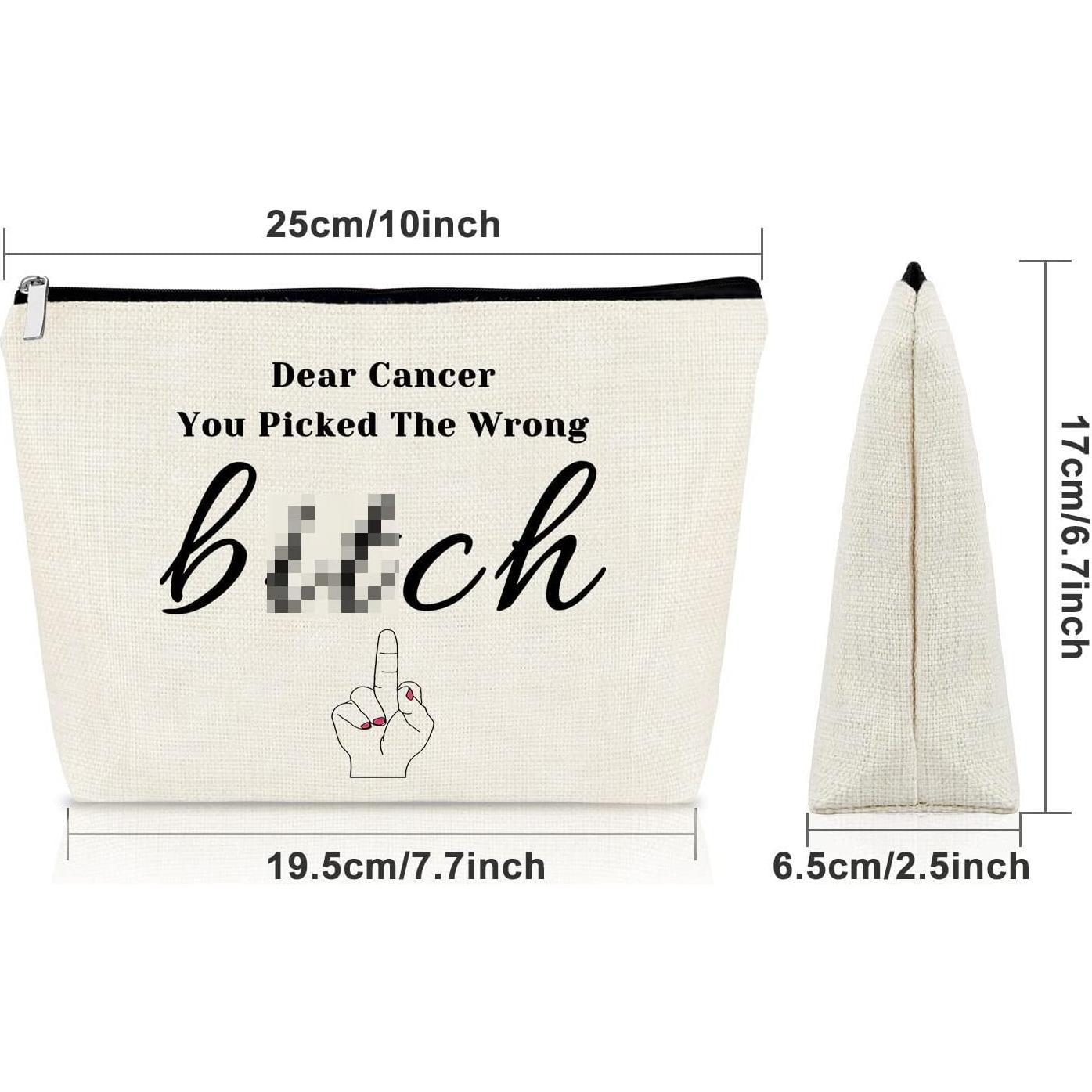 Bolsa de Maquillaje Sazuwu para Pacientes de Cáncer 25x17cm