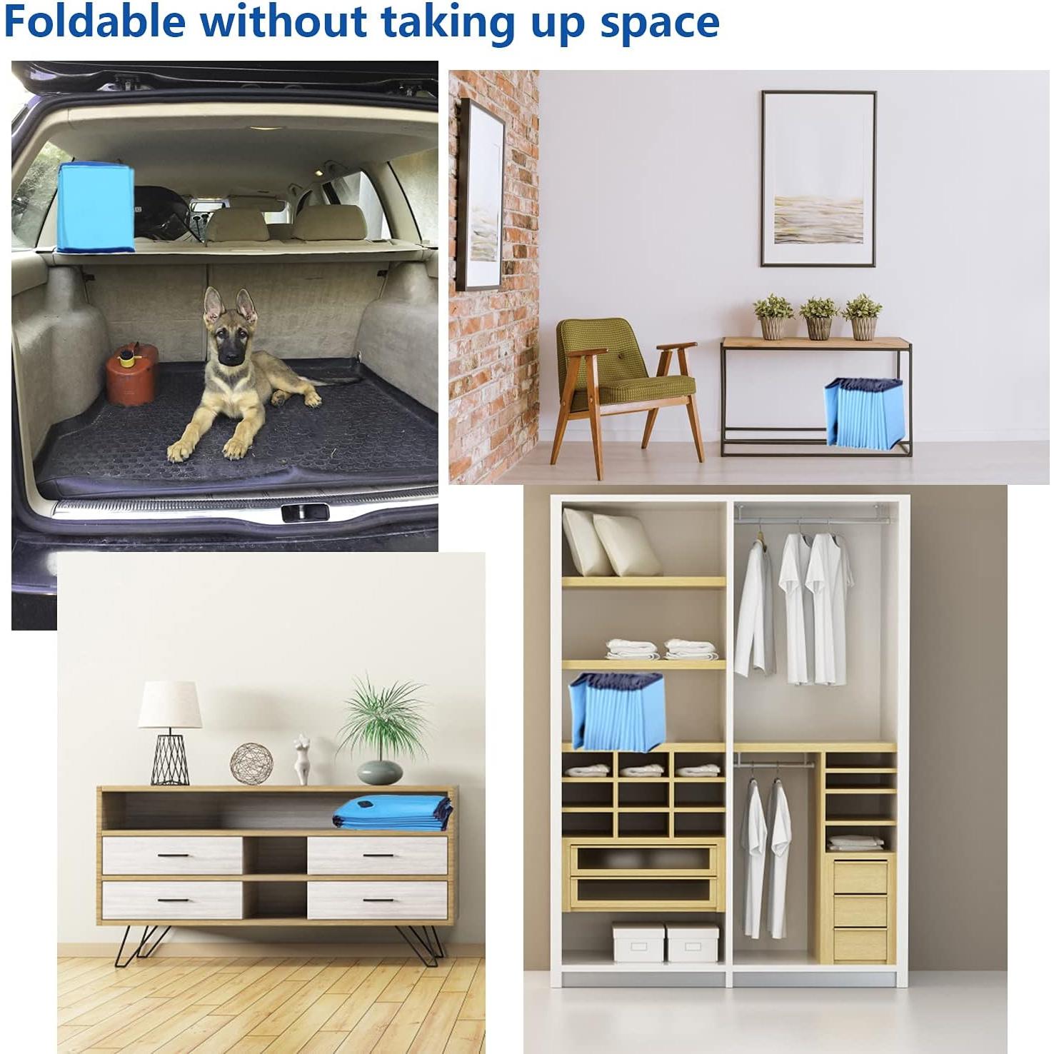 Piscina Plegable ITidyHome para Mascotas y Niños 81x20 cm Azul