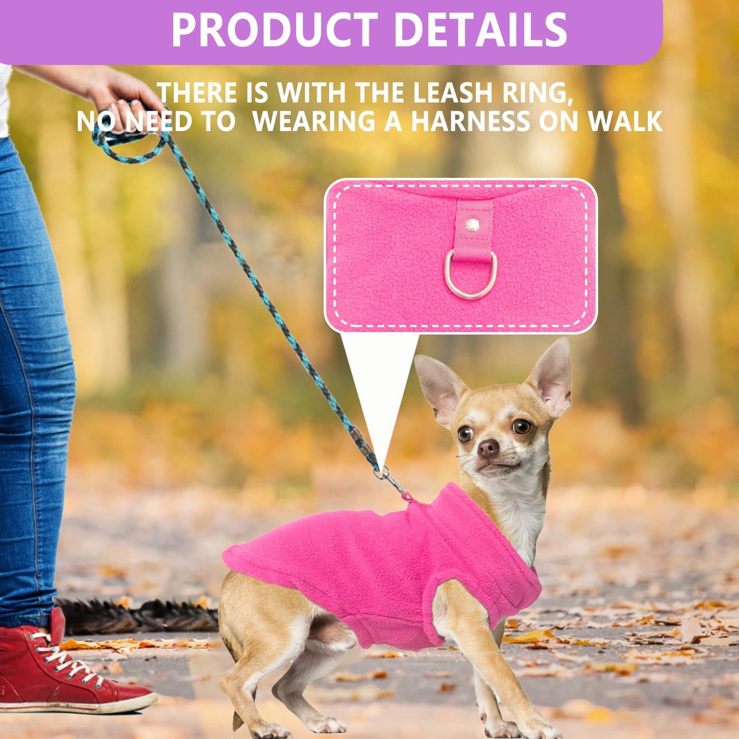 Suéter para perros Friofmuy con anillo para correa - Pequeño