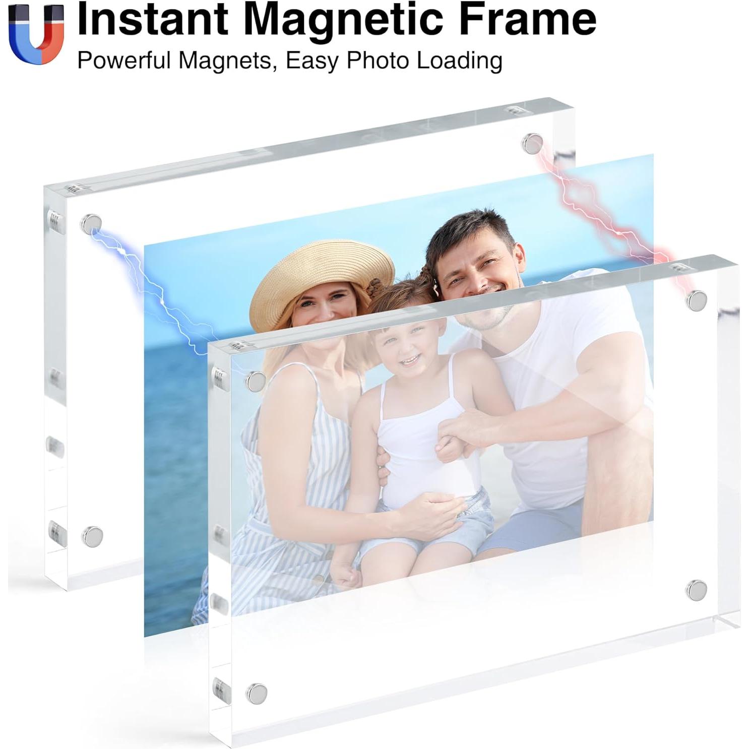 Marco de Foto Magnético Acrílico HOUSE DAY 3.5x5" Transparente