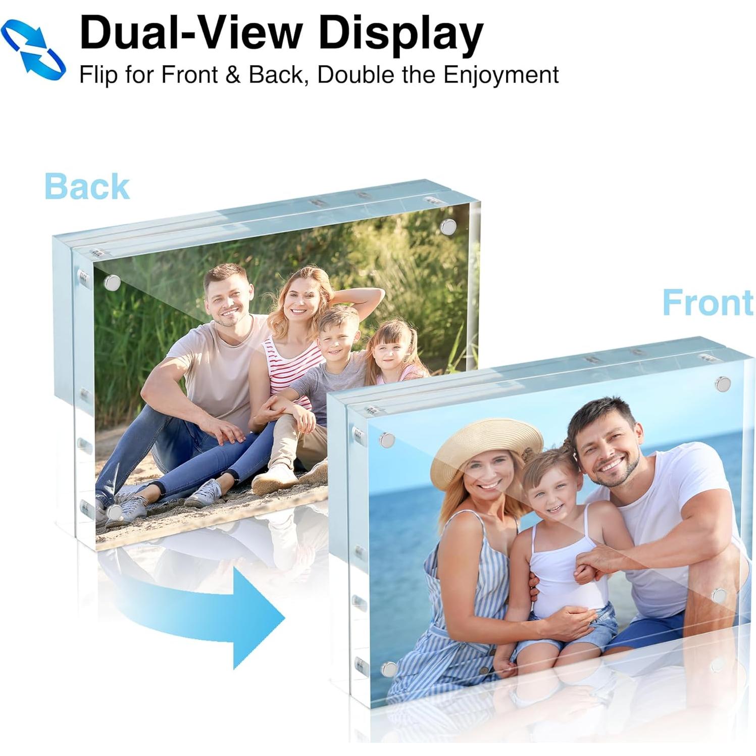 Marco de Foto Magnético Acrílico HOUSE DAY 3.5x5" Transparente