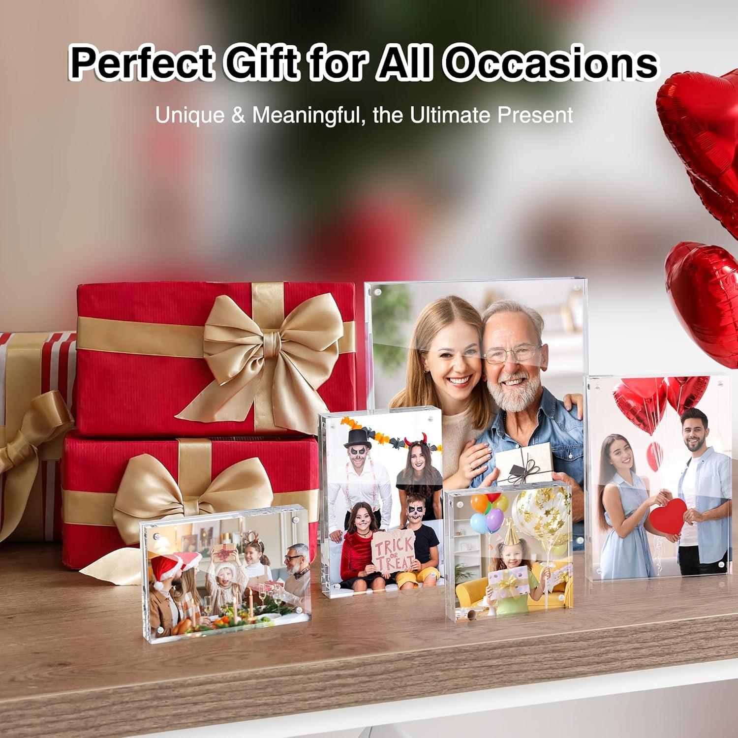 Marco de Foto Magnético Acrílico HOUSE DAY 3.5x5" Transparente