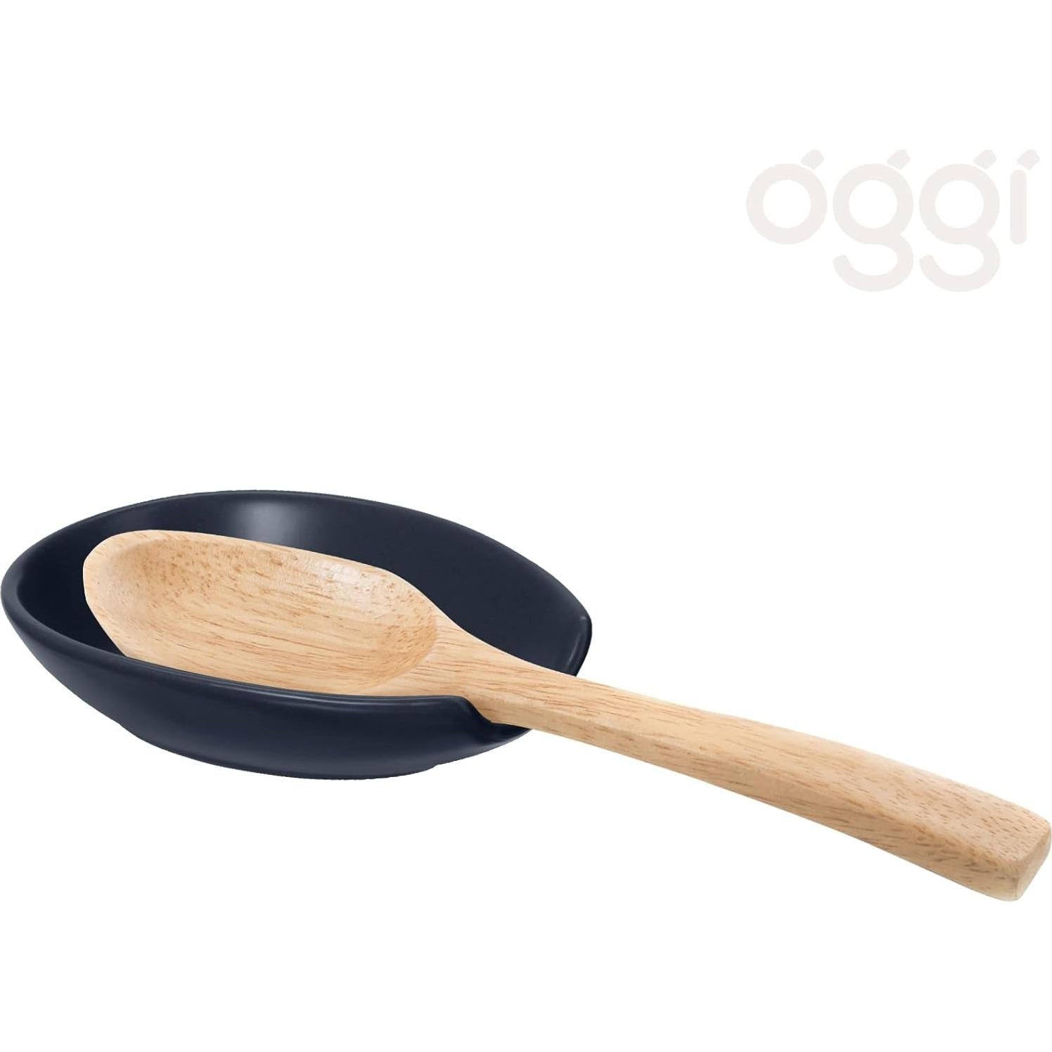 Soporte de Cuchara OGGI Spooner Cerámica Azul 13.3x8.9cm