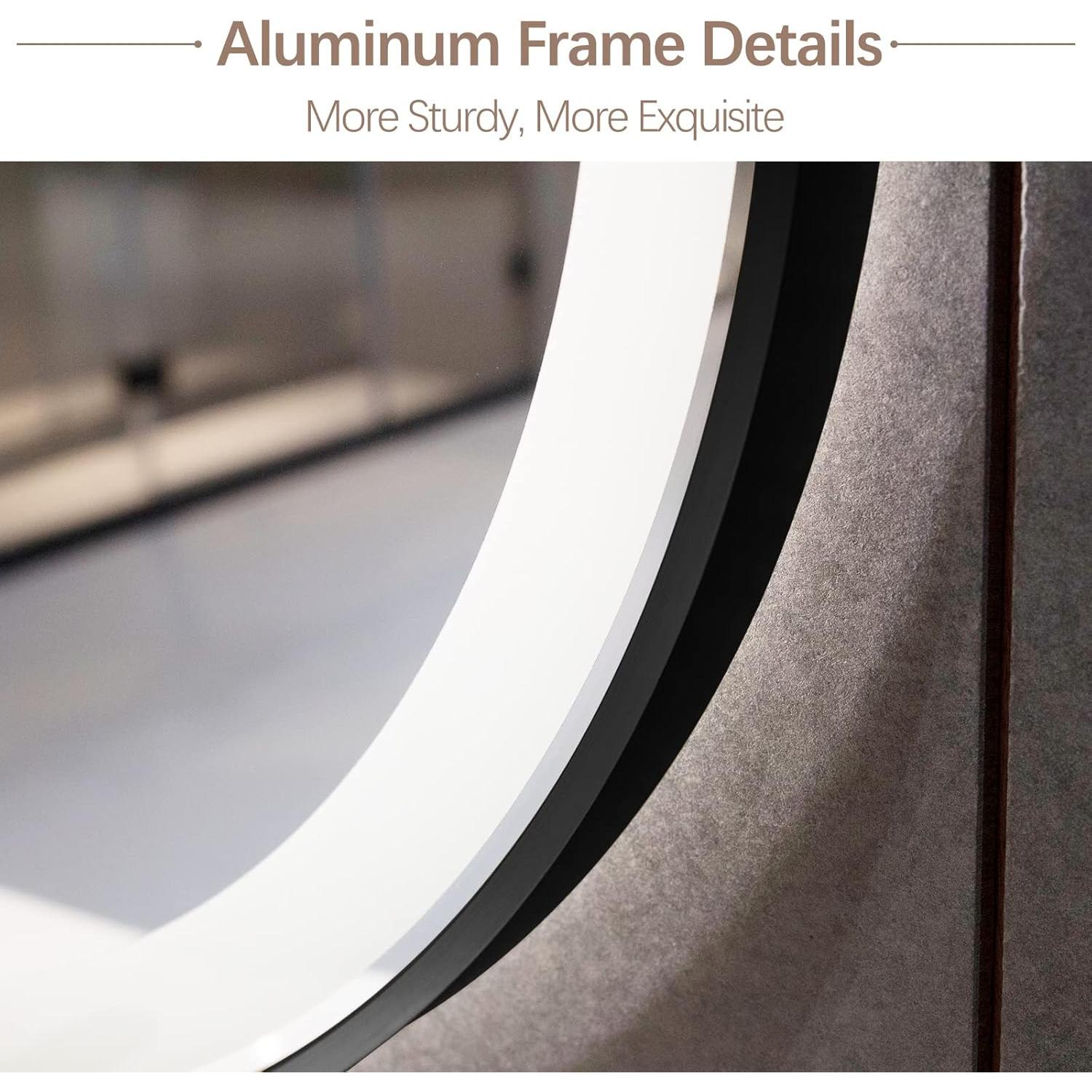 Espejo de Baño LED Ovalado TheiaMo 84x51 cm Impermeable