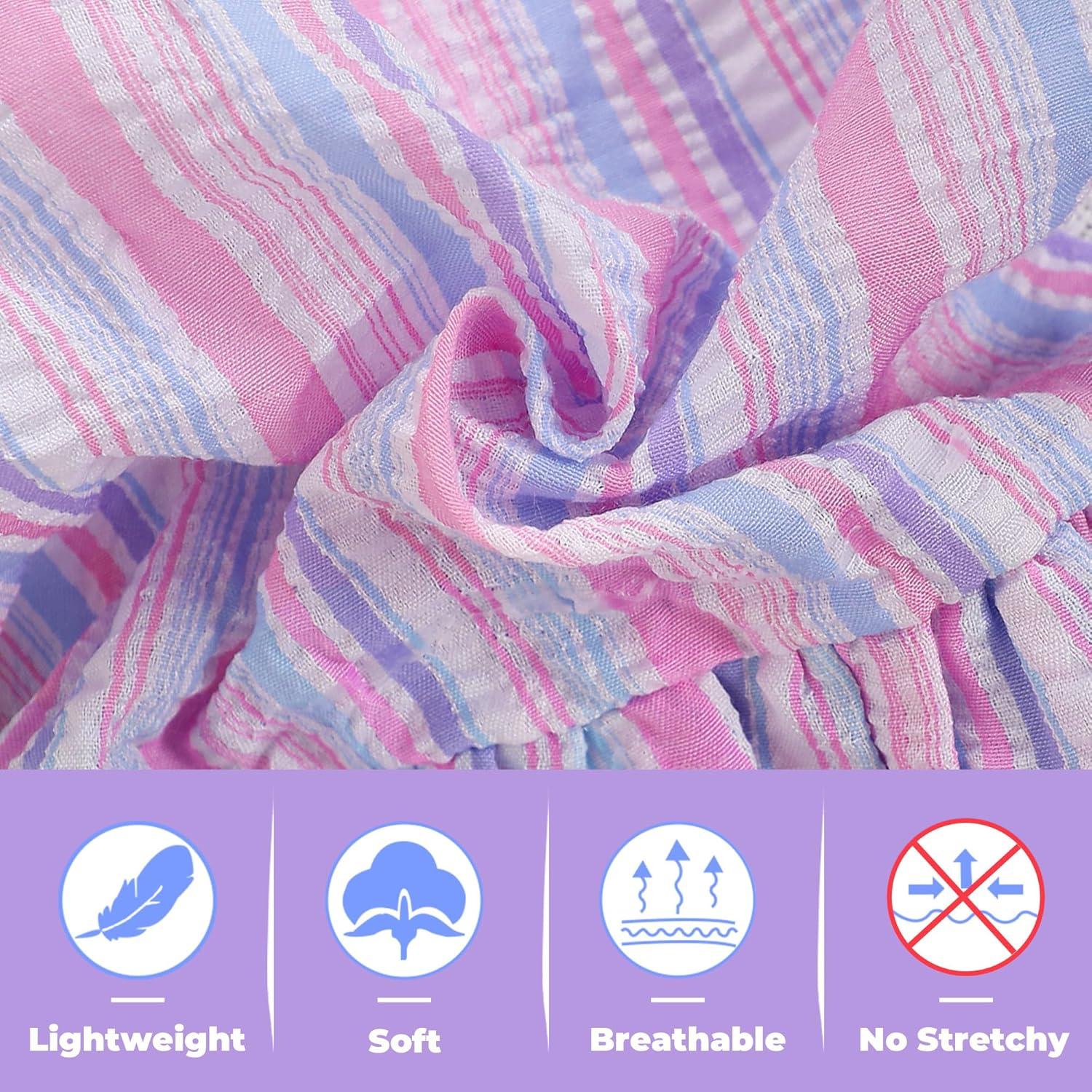 Paquete de 2 Vestidos para Perros SIMCAPY Rosa Púrpura XX-Pequeño