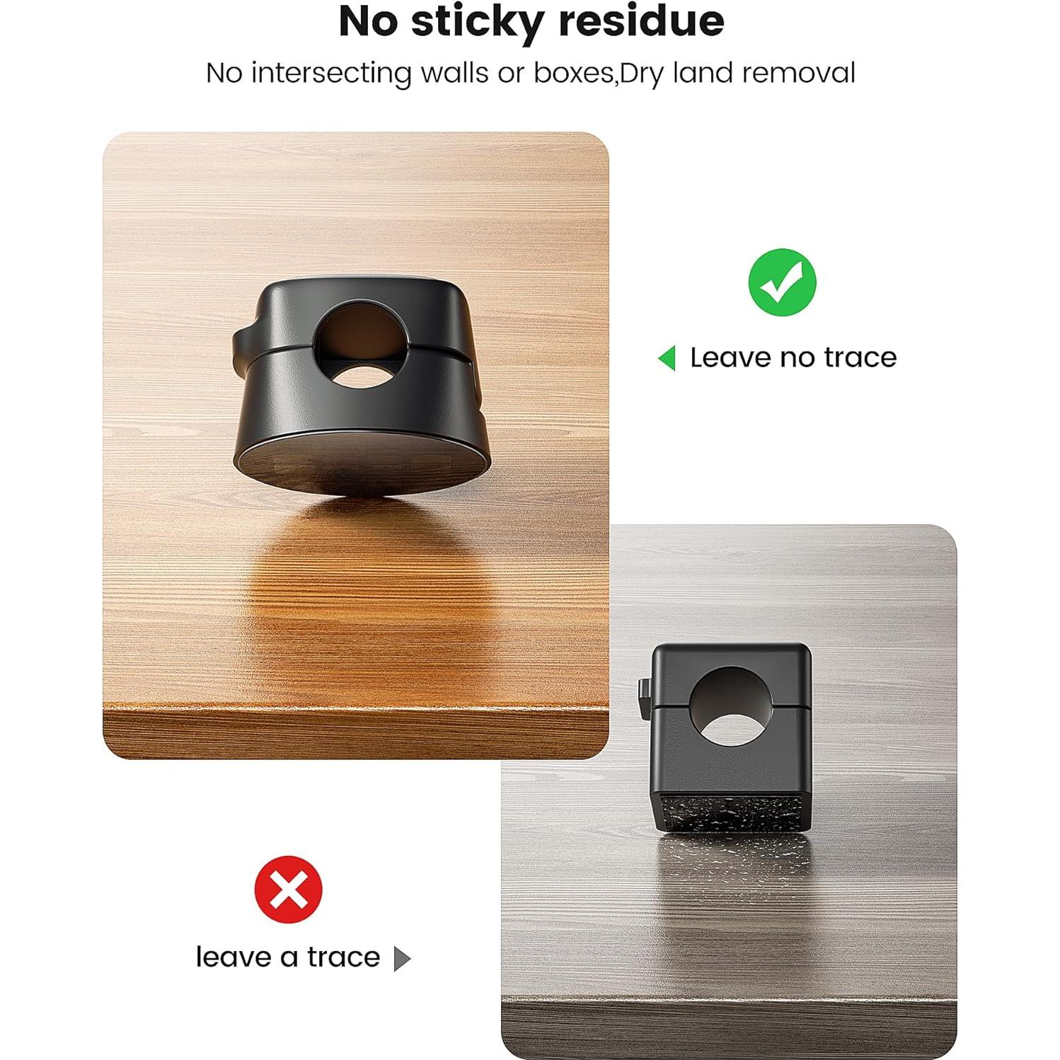 Paquete de 6 Clips Magnéticos para Cables Toocki - Negro