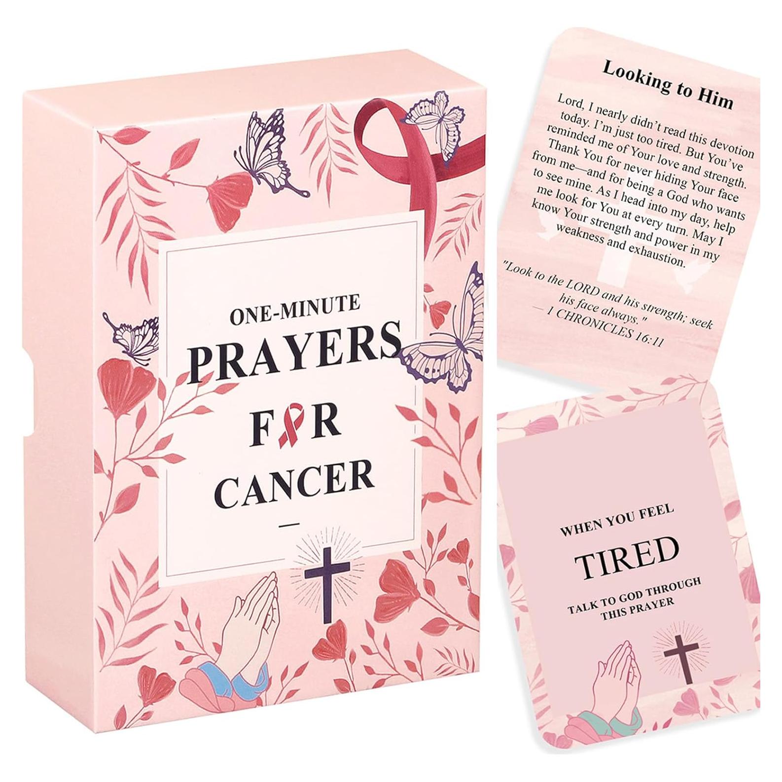 Tarjetas de Oración para Pacientes con Cáncer GiftNest 72 Piezas