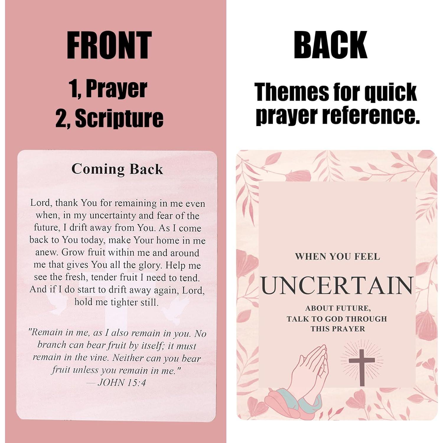 Tarjetas de Oración para Pacientes con Cáncer GiftNest 72 Piezas