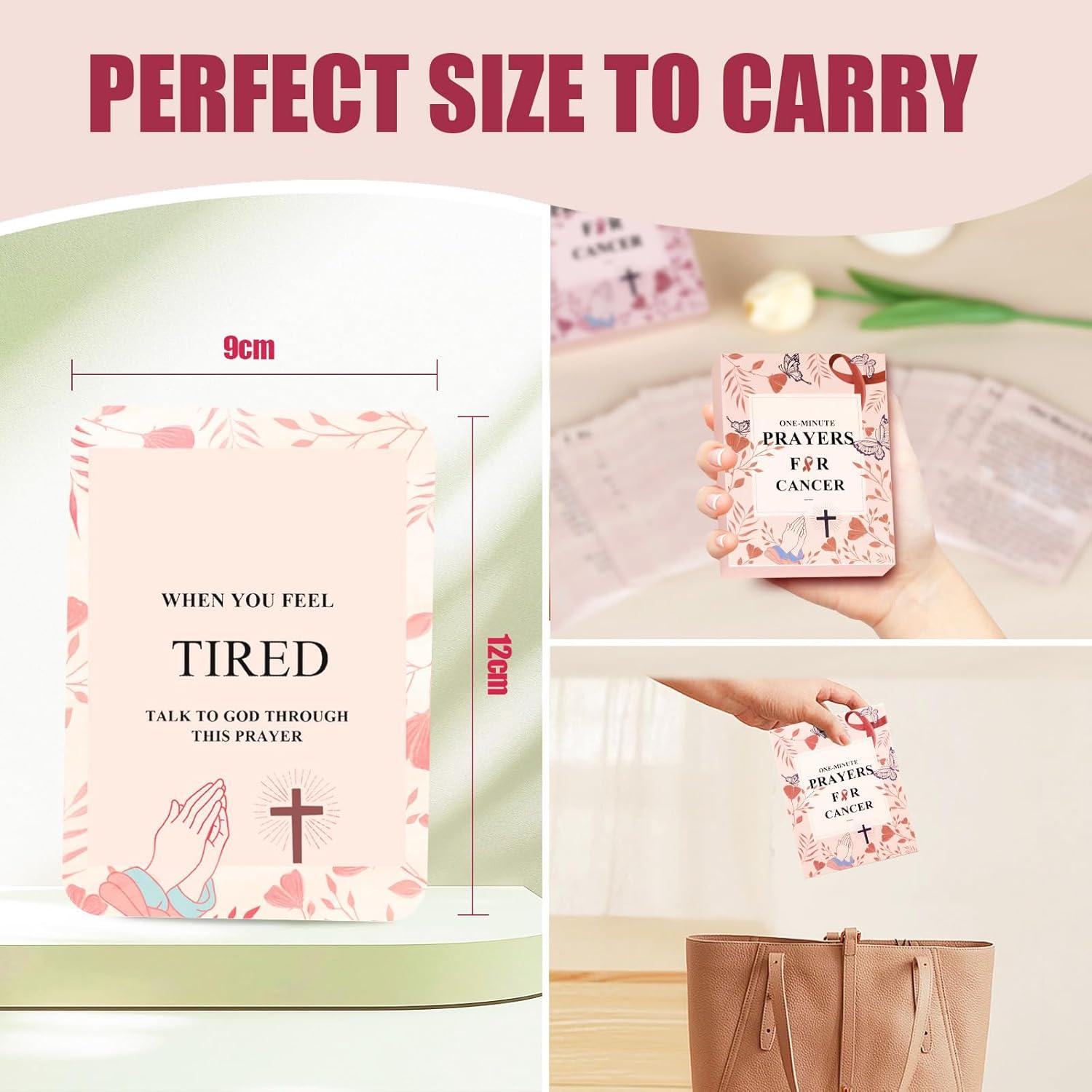 Tarjetas de Oración para Pacientes con Cáncer GiftNest 72 Piezas