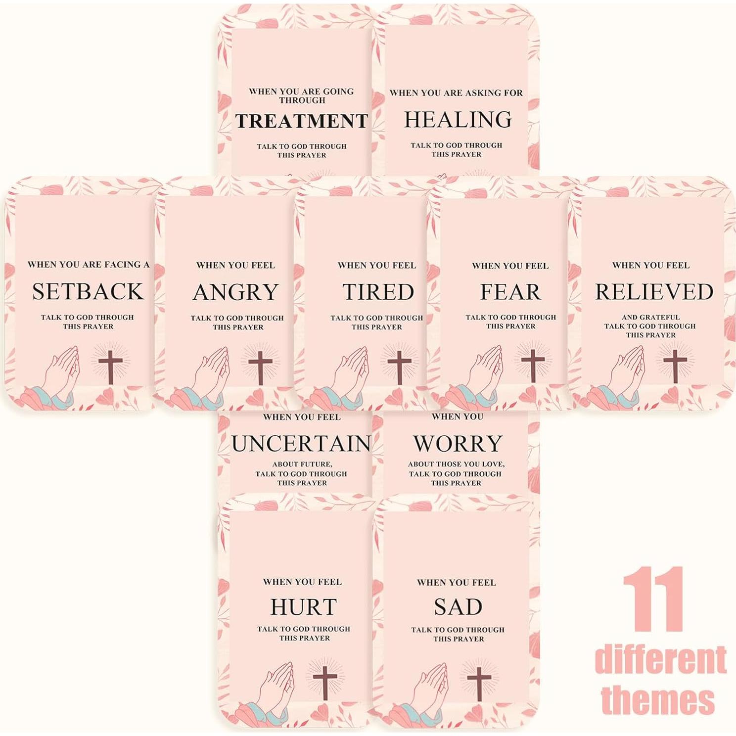 Tarjetas de Oración para Pacientes con Cáncer GiftNest 72 Piezas