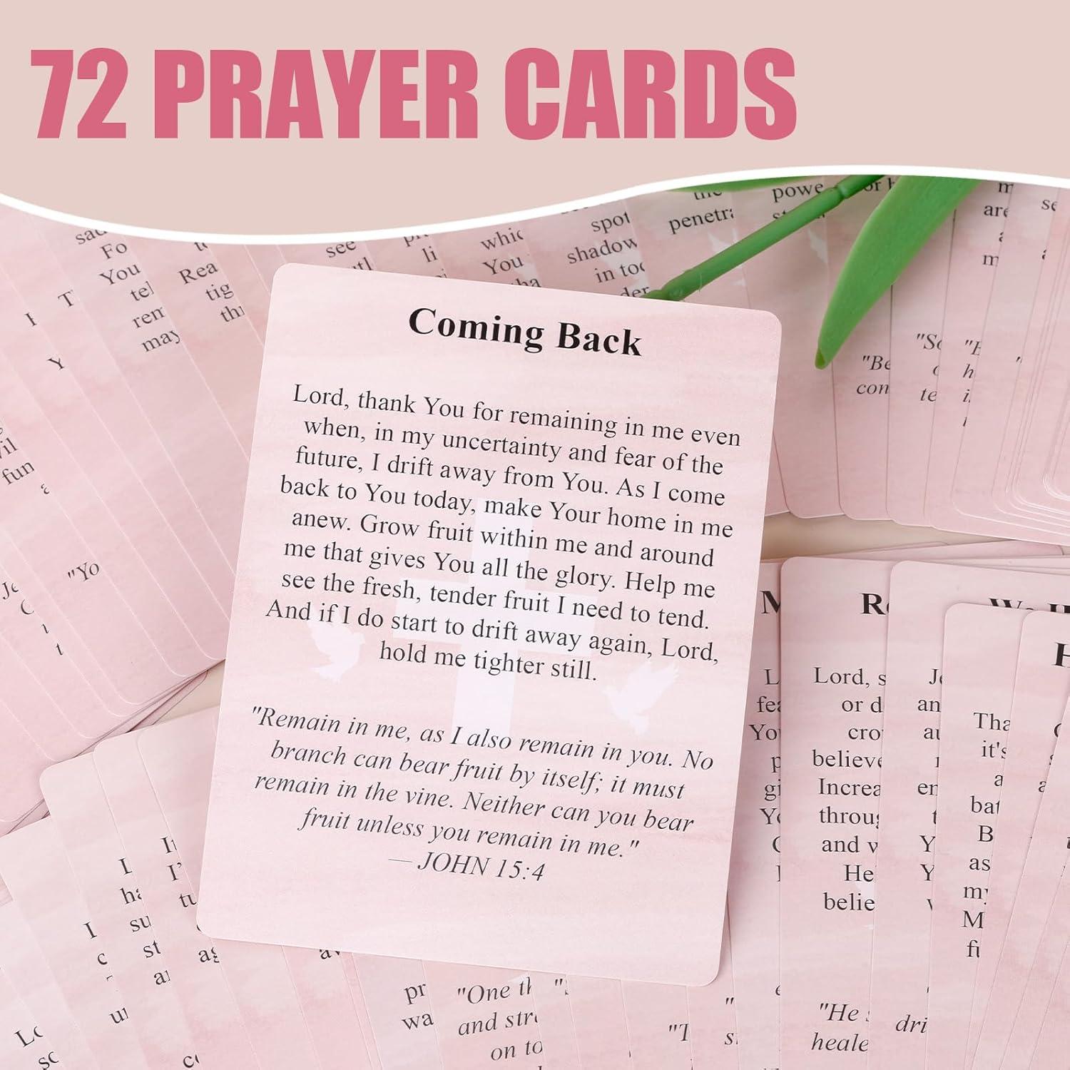 Tarjetas de Oración para Pacientes con Cáncer GiftNest 72 Piezas