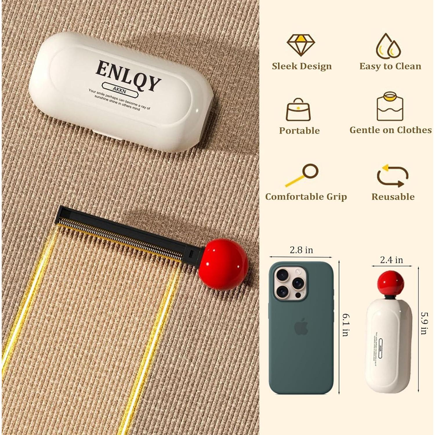 Rodillo Quitapelusas Xuoent Lavable 2-en-1 para Mascotas