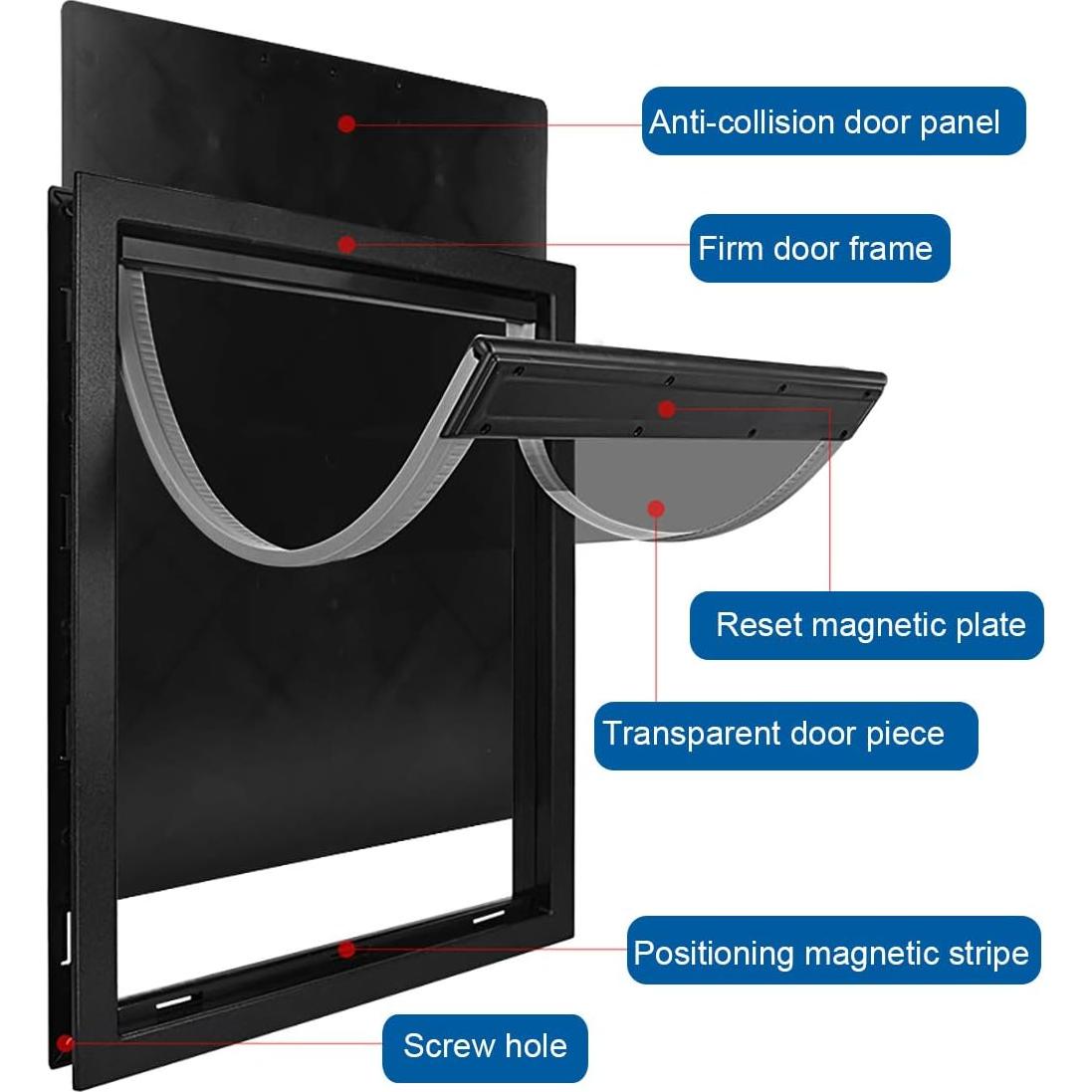 Puerta para Perros Grande CEESC XL con Tapón Magnético