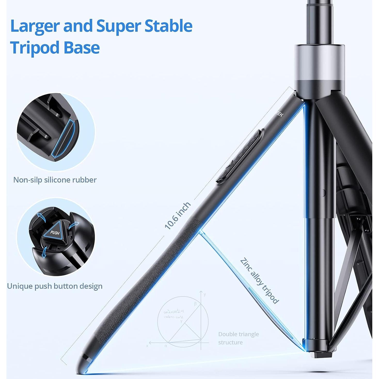 ATUMTEK Trípode para Selfies 152 cm con Control Remoto