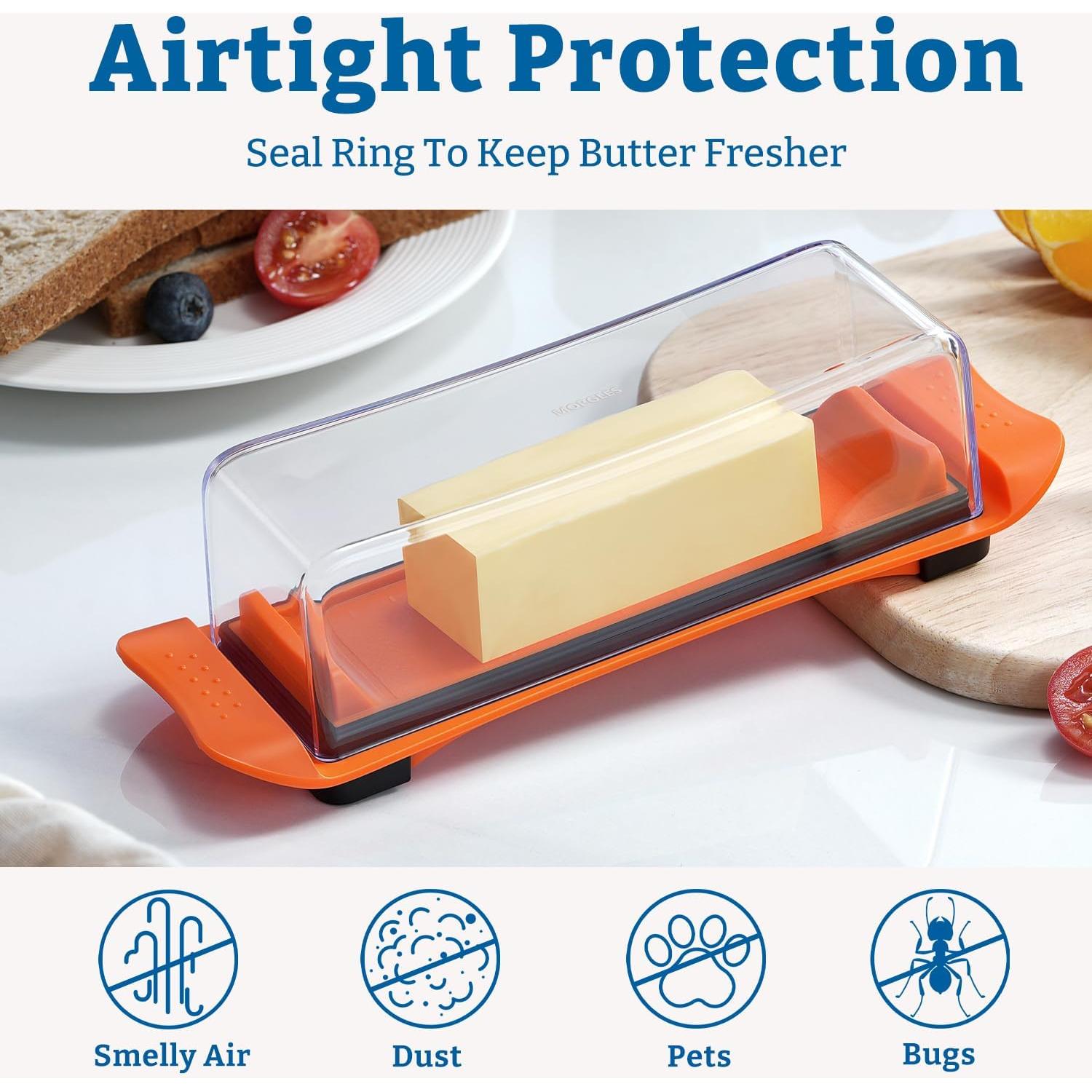 Plato para Mantequilla Hermético MORGLES 23x7x6 cm Apto Lavavajillas