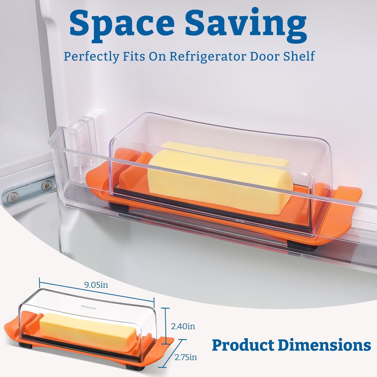 Plato para Mantequilla Hermético MORGLES 23x7x6 cm Apto Lavavajillas