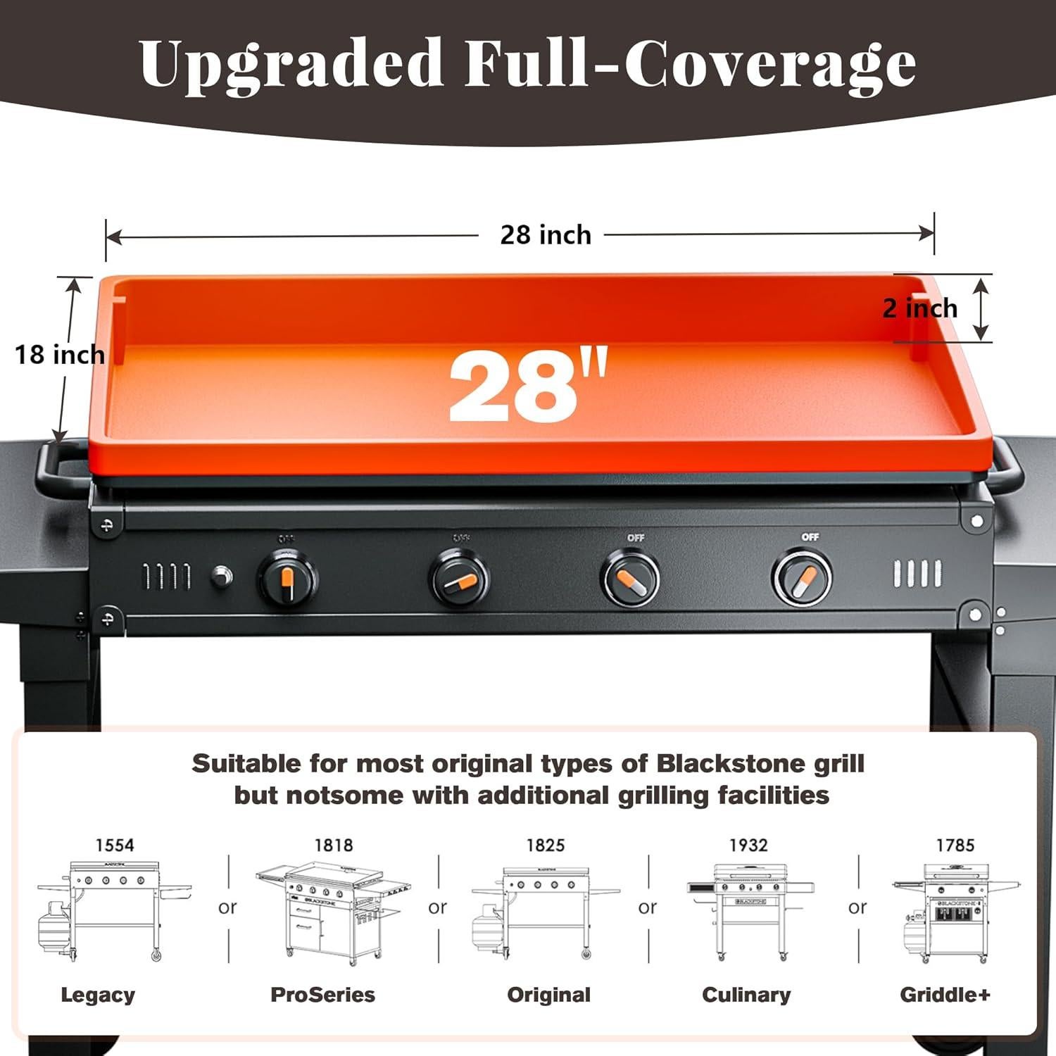 Cubierta de Plancha Blackstone 28" Silicona Grado Alimenticio