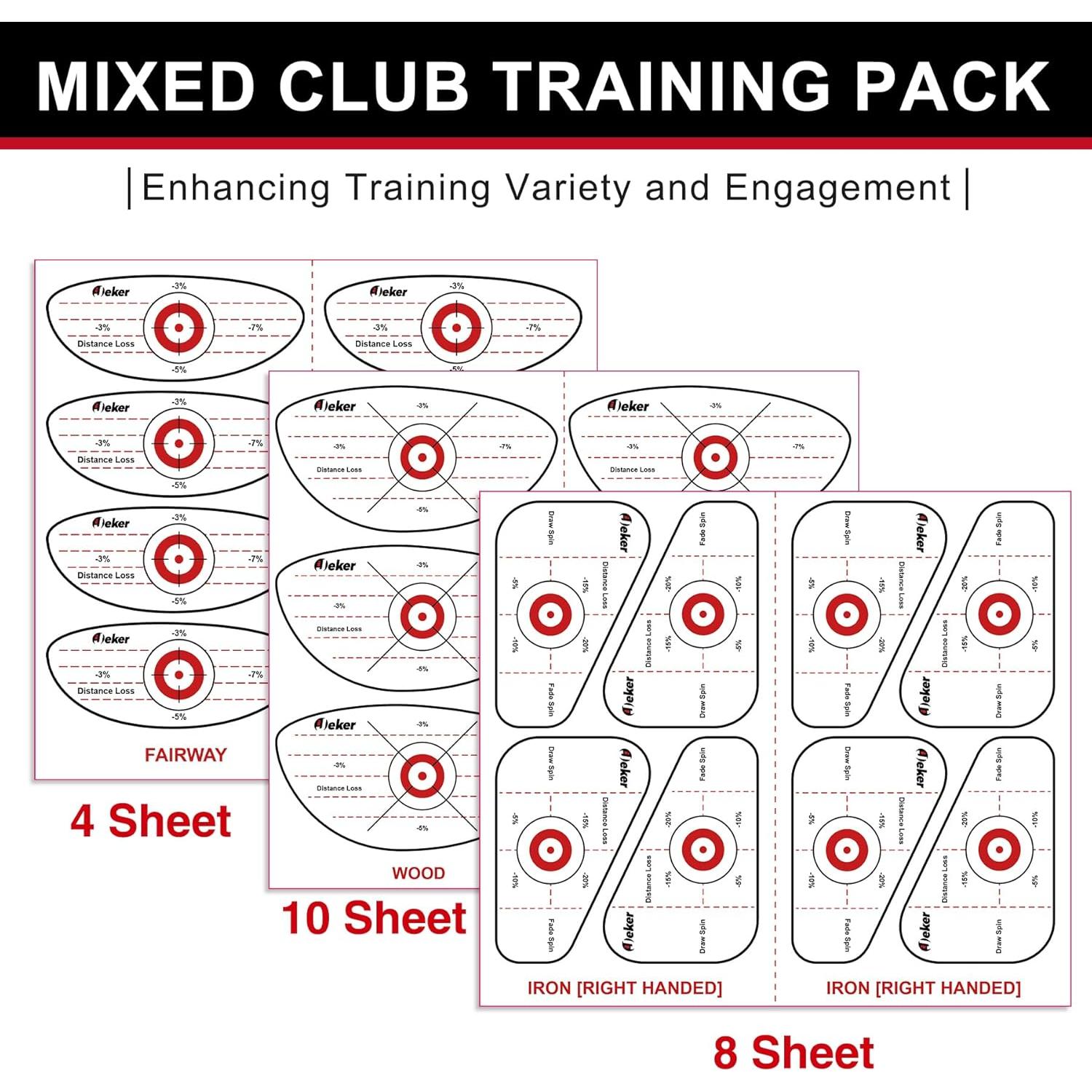 Cinta de Impacto de Golf IJEKER 156 Piezas Entrenamiento