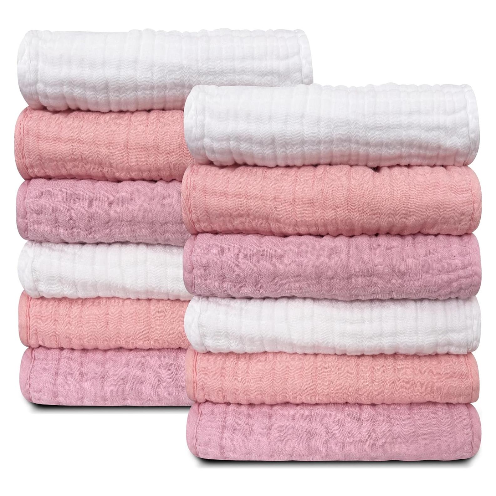 Paños de Muselina para Bebés Sunny zzzZZ - 12 Piezas 30x30 cm