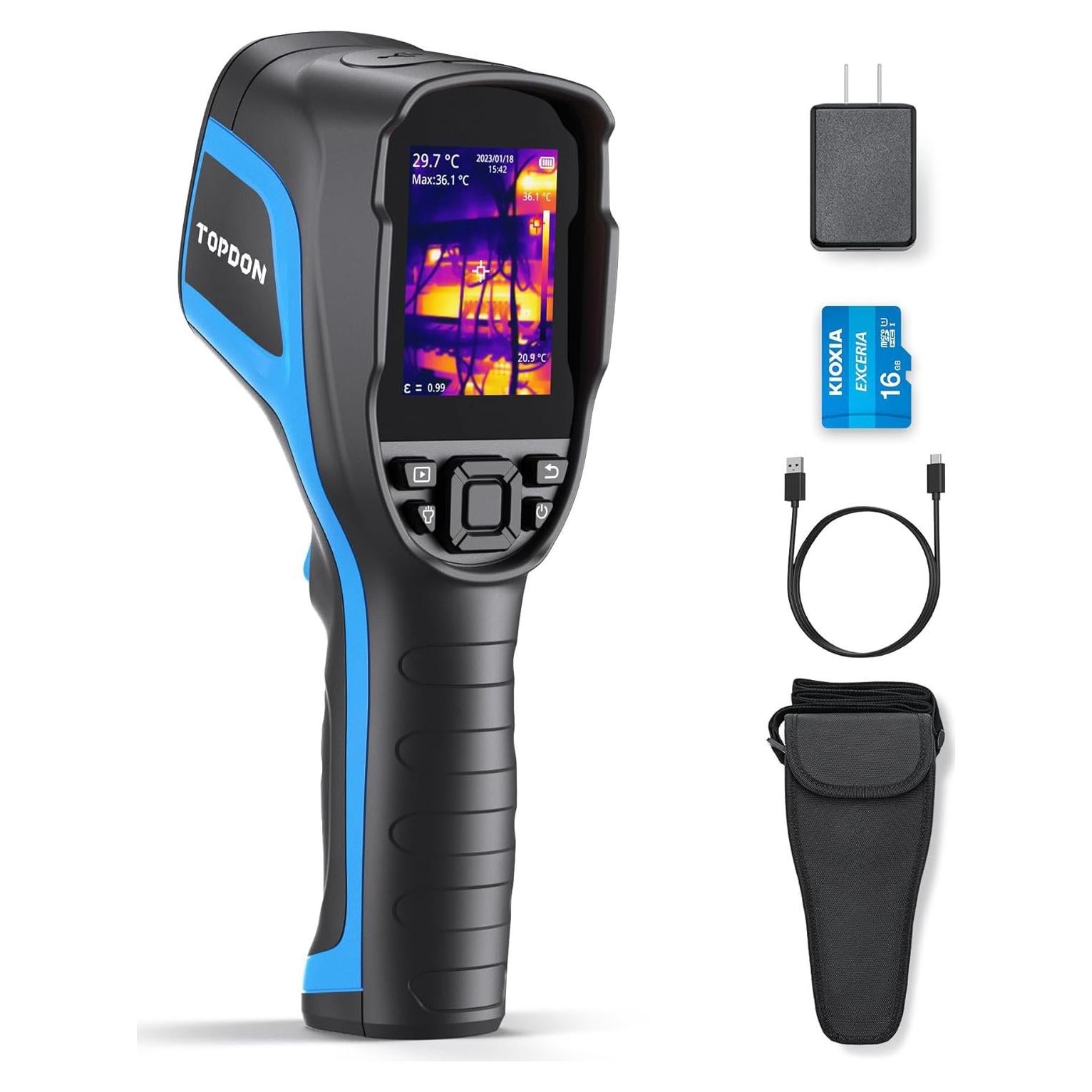 Cámara Térmica TOPDON TC004, 256x192 IR, 12h Batería