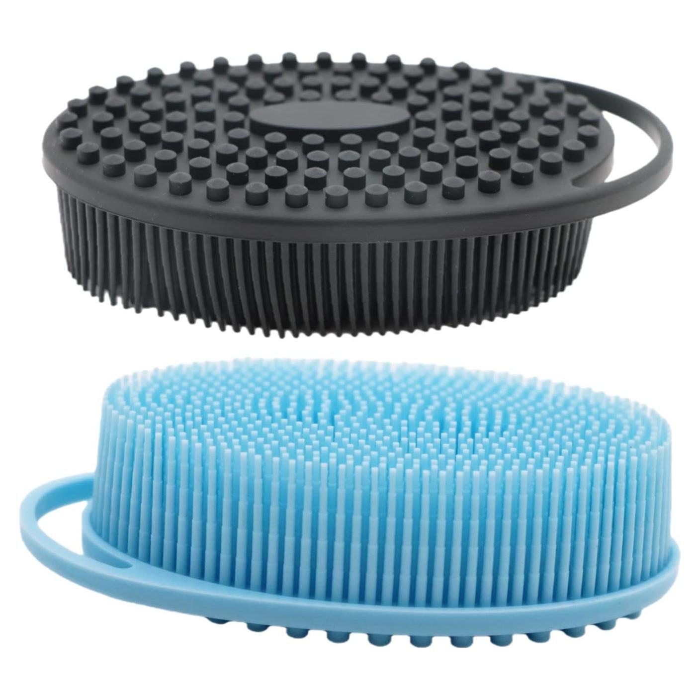 Paquete de 2 Esponjas de Silicona Higoney para Baño 13.5x8cm