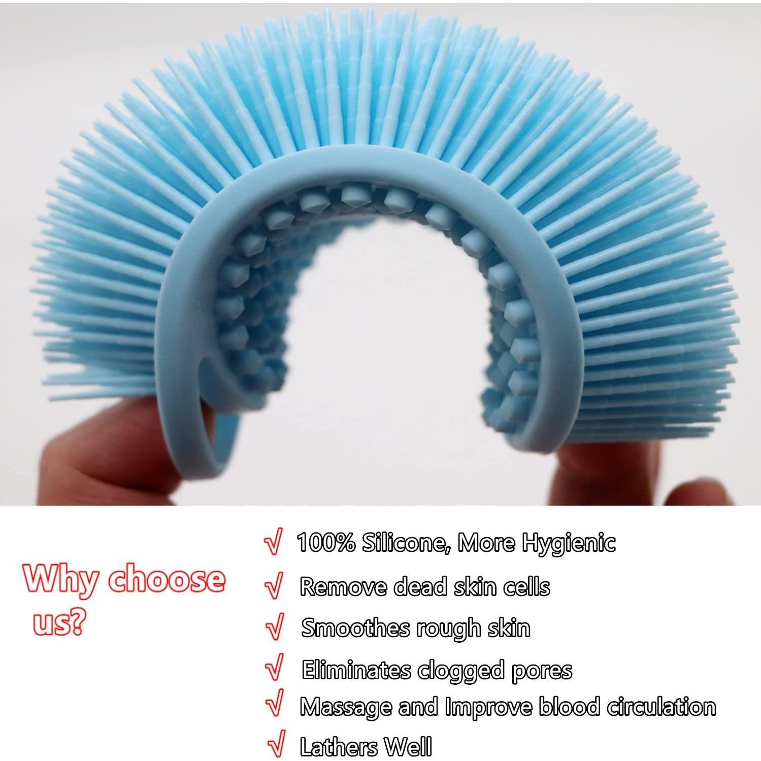 Paquete de 2 Esponjas de Silicona Higoney para Baño 13.5x8cm