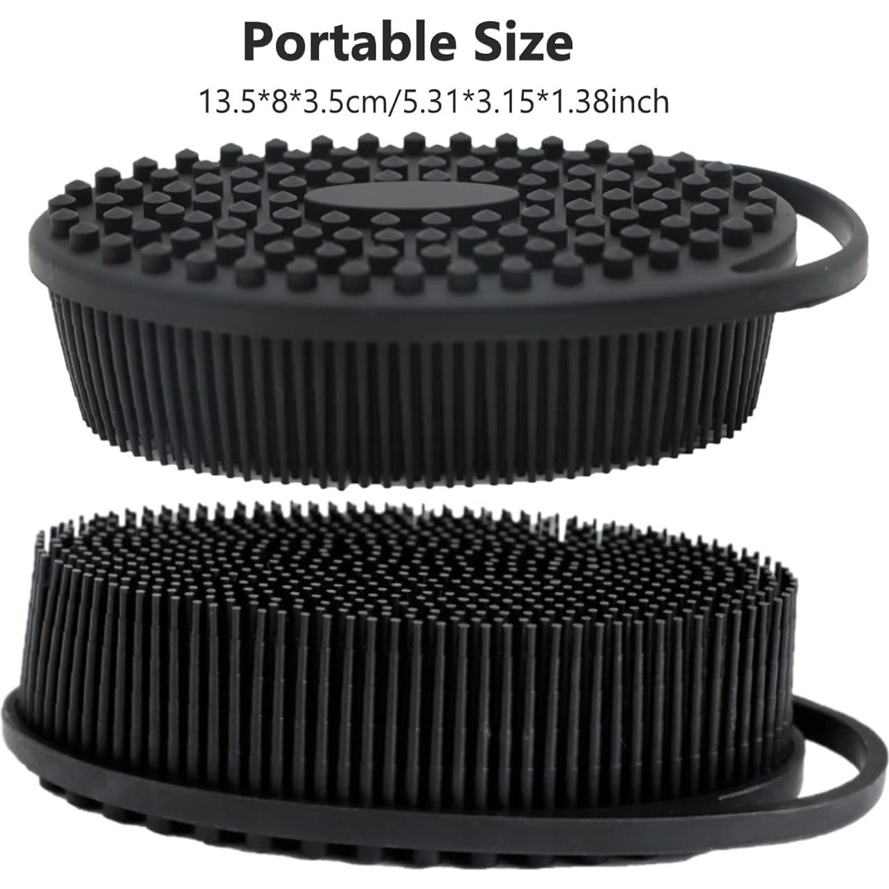 Paquete de 2 Esponjas de Silicona Higoney para Baño 13.5x8cm