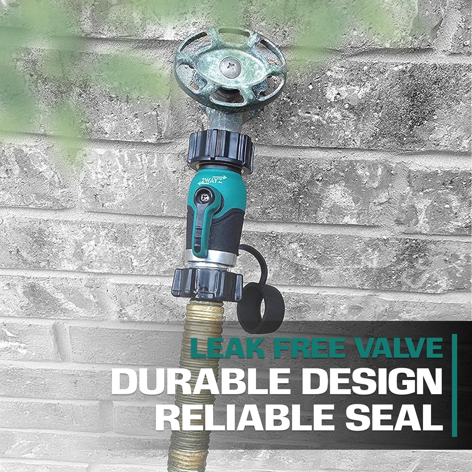 Conector de Manguera de Jardín 2WAYZ con Válvula de Cierre