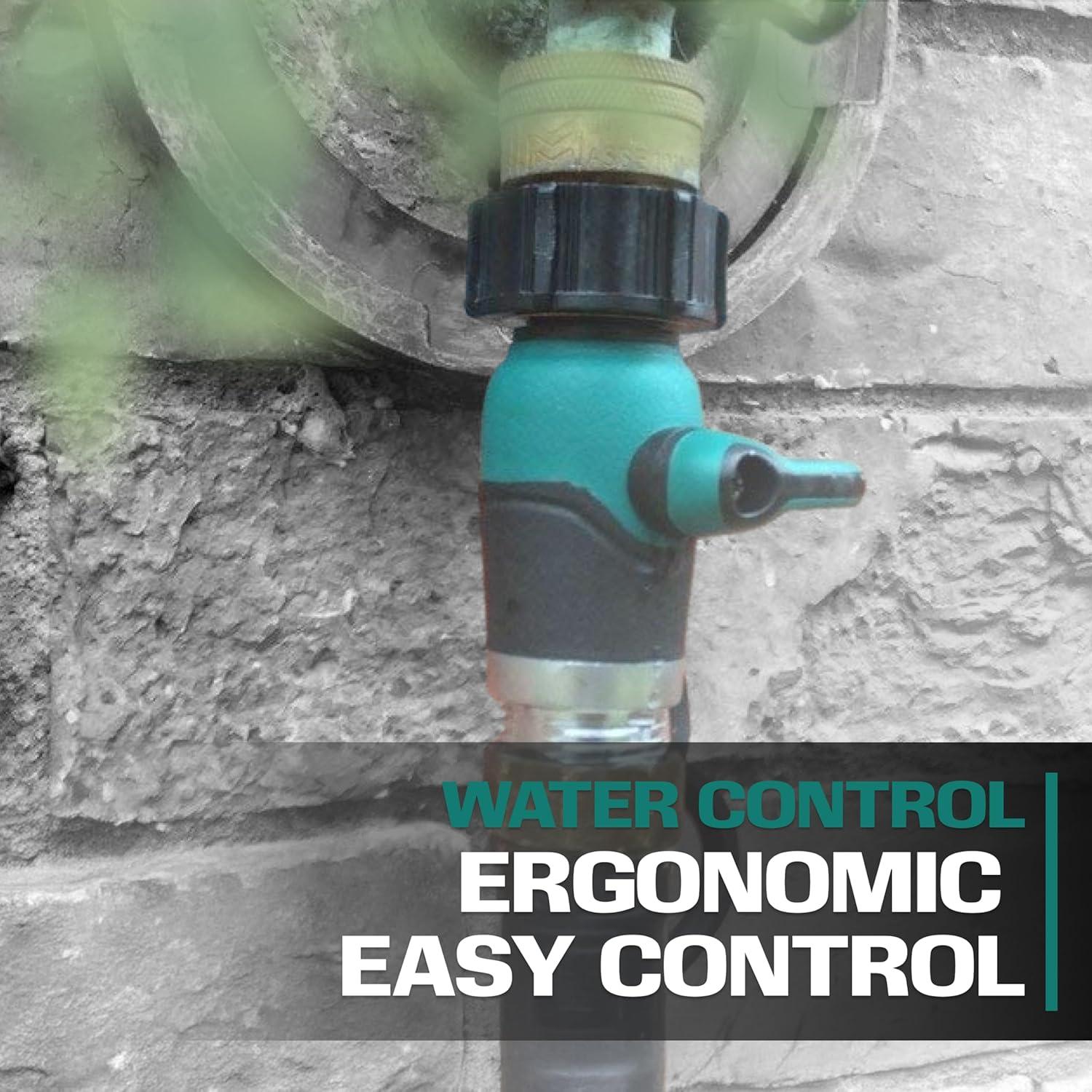 Conector de Manguera de Jardín 2WAYZ con Válvula de Cierre