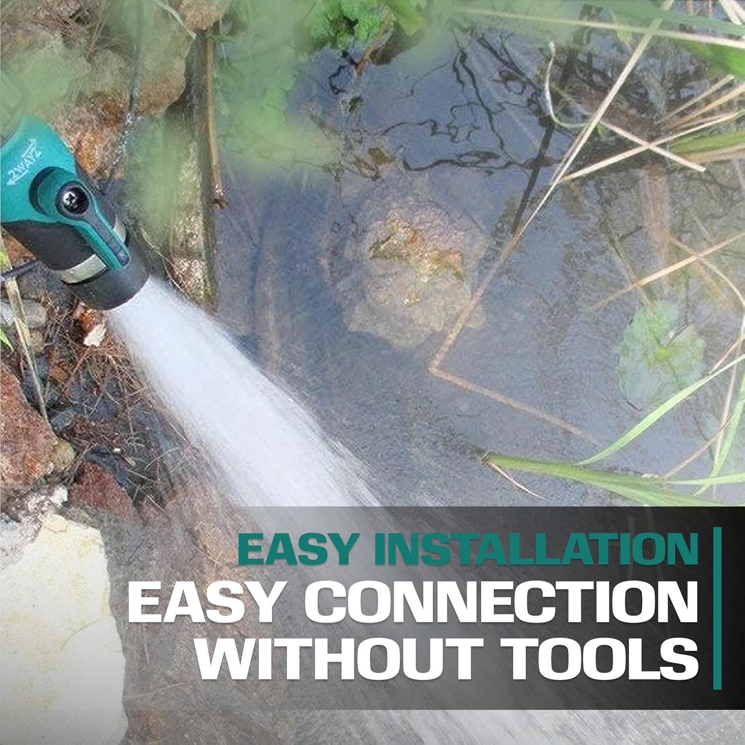 Conector de Manguera de Jardín 2WAYZ con Válvula de Cierre