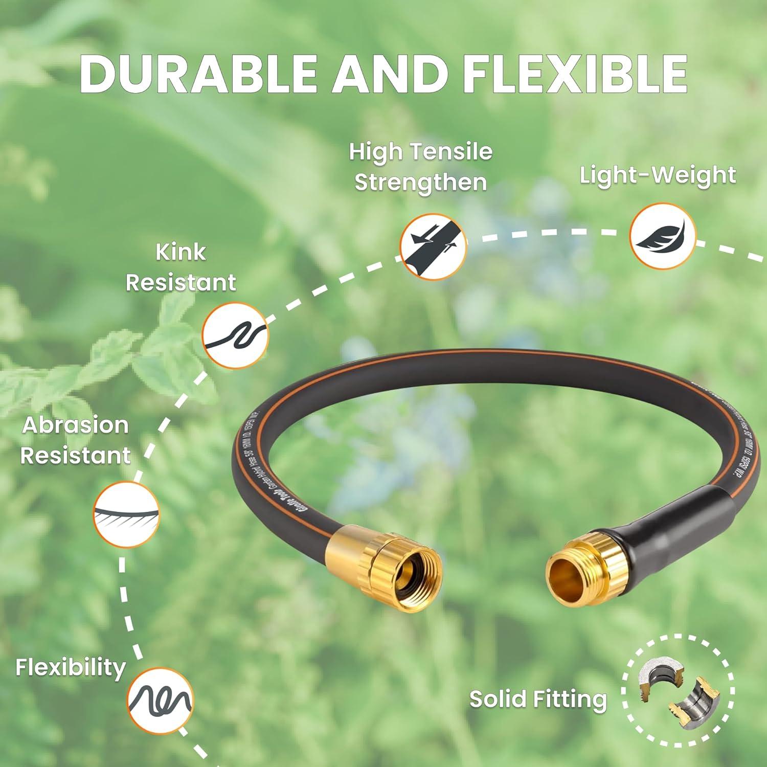 Manguera de Jardín Giraffe Tools 2.5m Híbrida Flexible Resistente