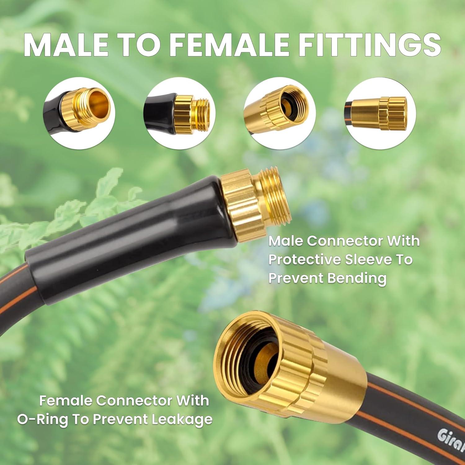 Manguera de Jardín Giraffe Tools 2.5m Híbrida Flexible Resistente