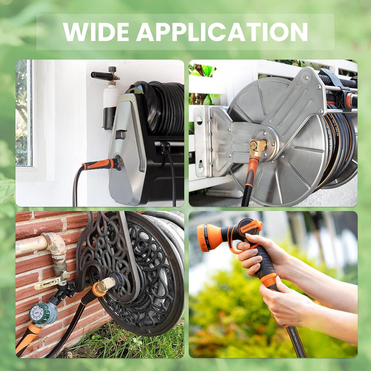 Manguera de Jardín Giraffe Tools 2.5m Híbrida Flexible Resistente