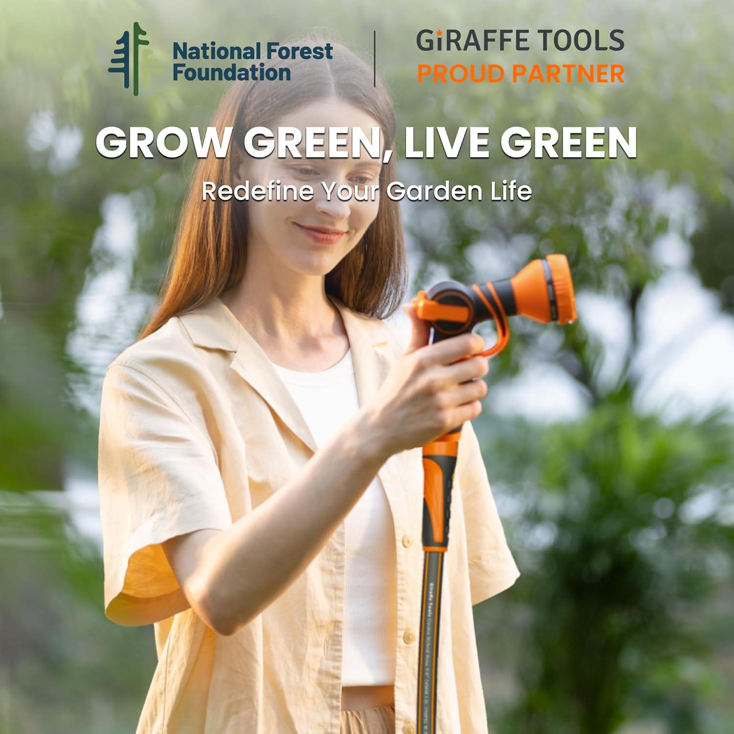 Manguera de Jardín Giraffe Tools 2.5m Híbrida Flexible Resistente