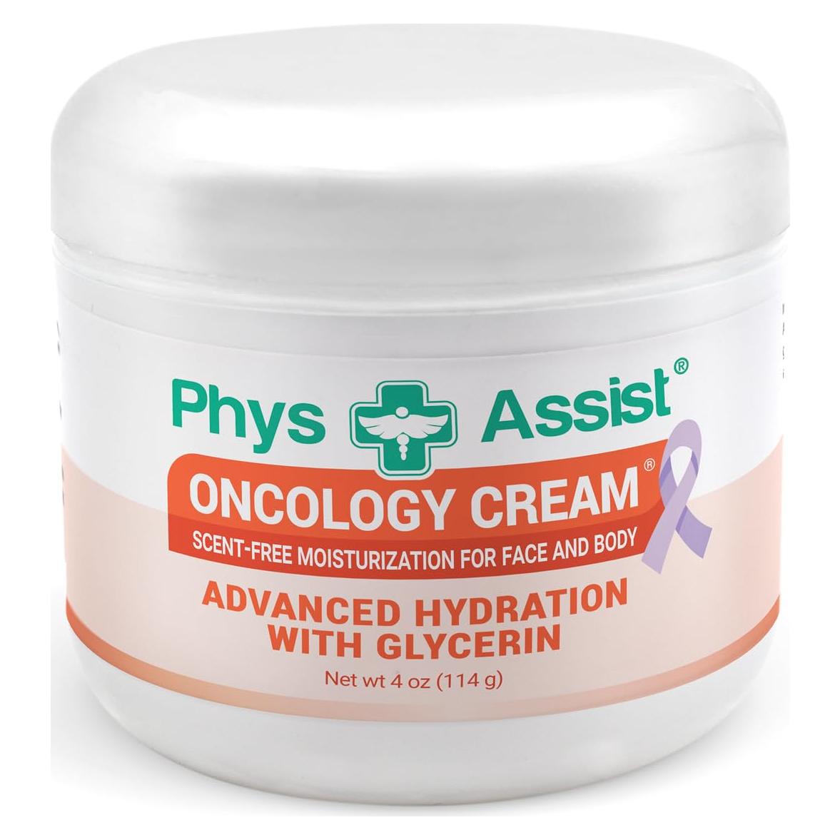 Crema Hidratante Oncológica PhysAssist 113.4 g Sin Fragancia