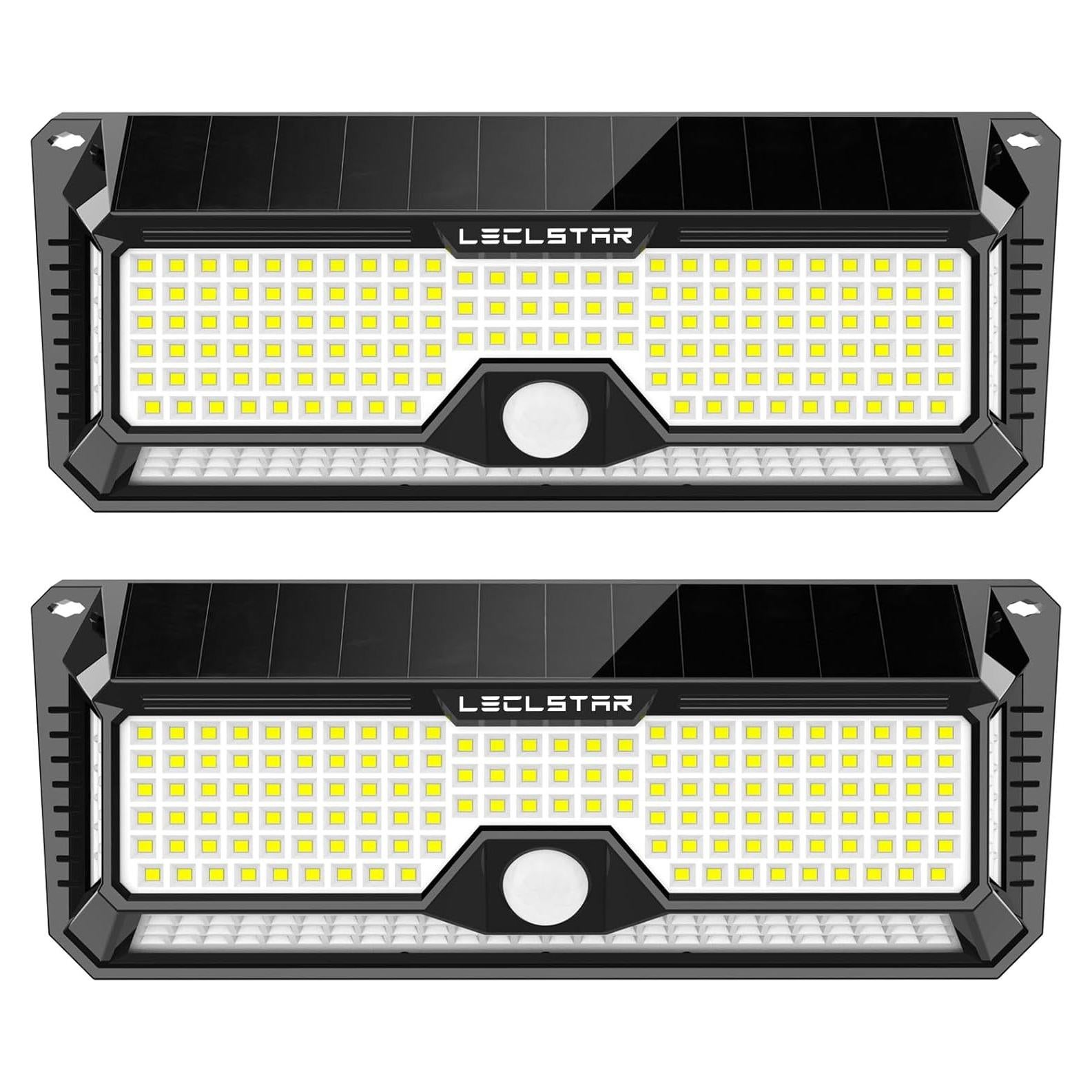 Luces Solares LECLSTAR 4000Lm 268 LED con Sensor de Movimiento