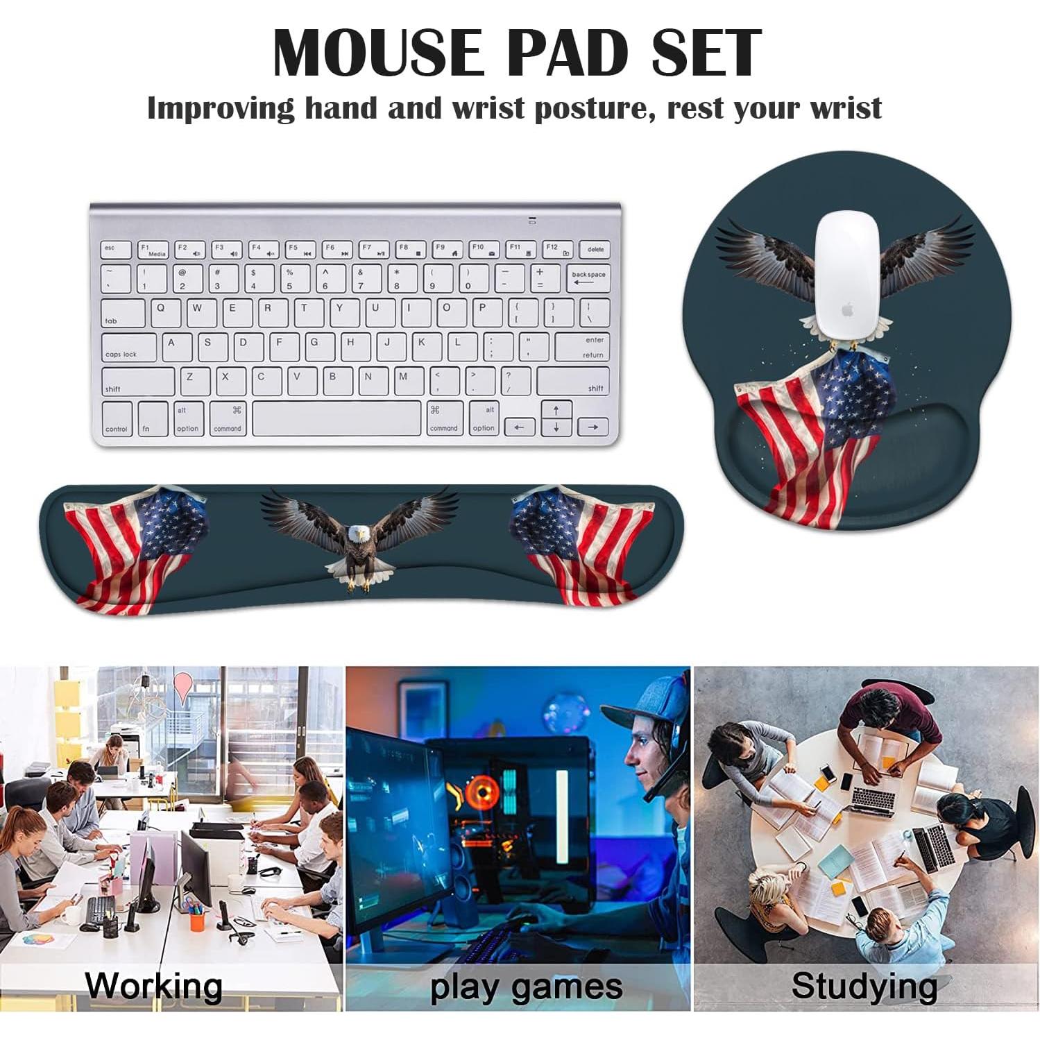 Soporte para Muñeca de Teclado y Ratón FQTBCEARI Ergonómico