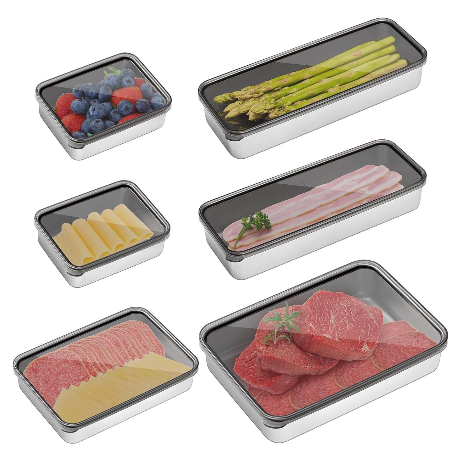 Contenedor Hermético de Acero Inoxidable Hushee Pack 6