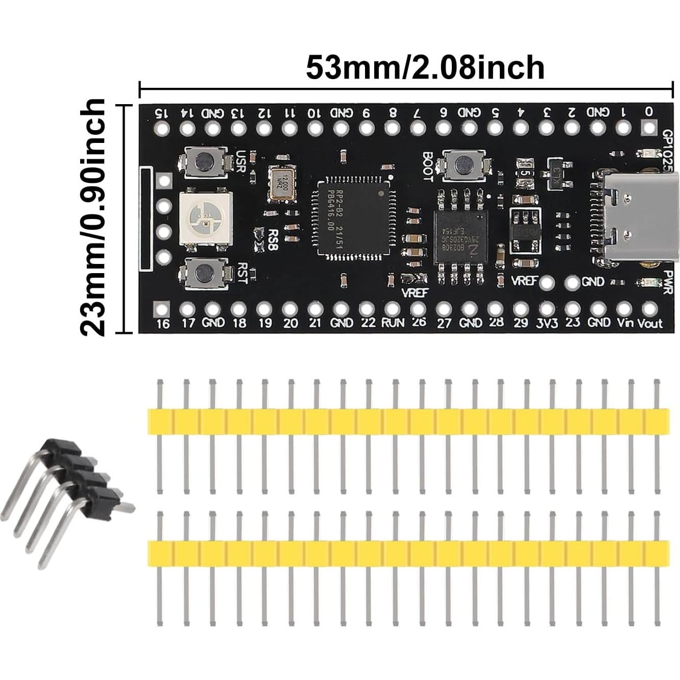 Placa Base RP2040 DWEII Tipo-C USB-C 16MB para Raspberry Pi