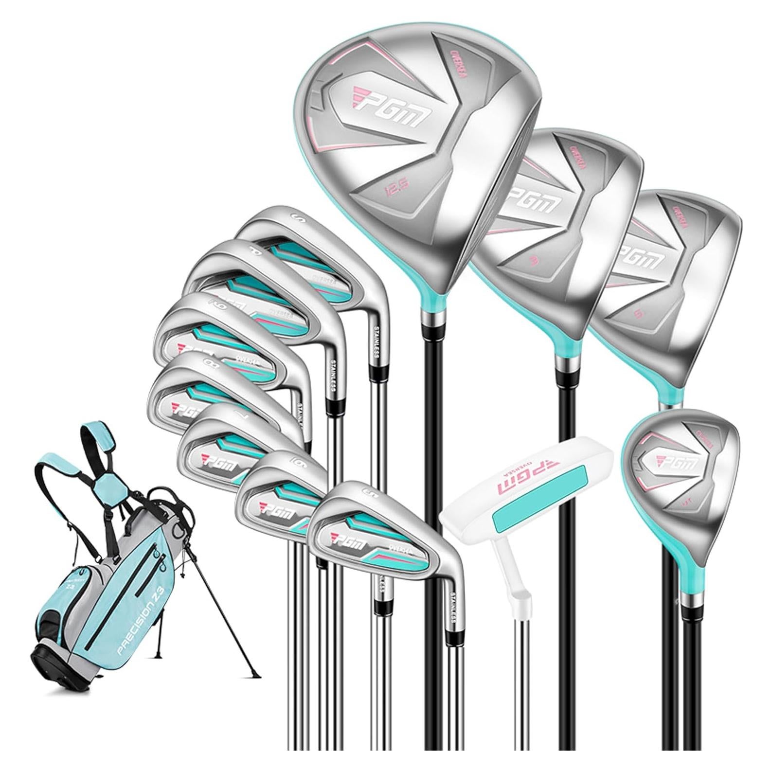 Juego de Palos de Golf PGM para Mujeres 12 Piezas con Bolsa