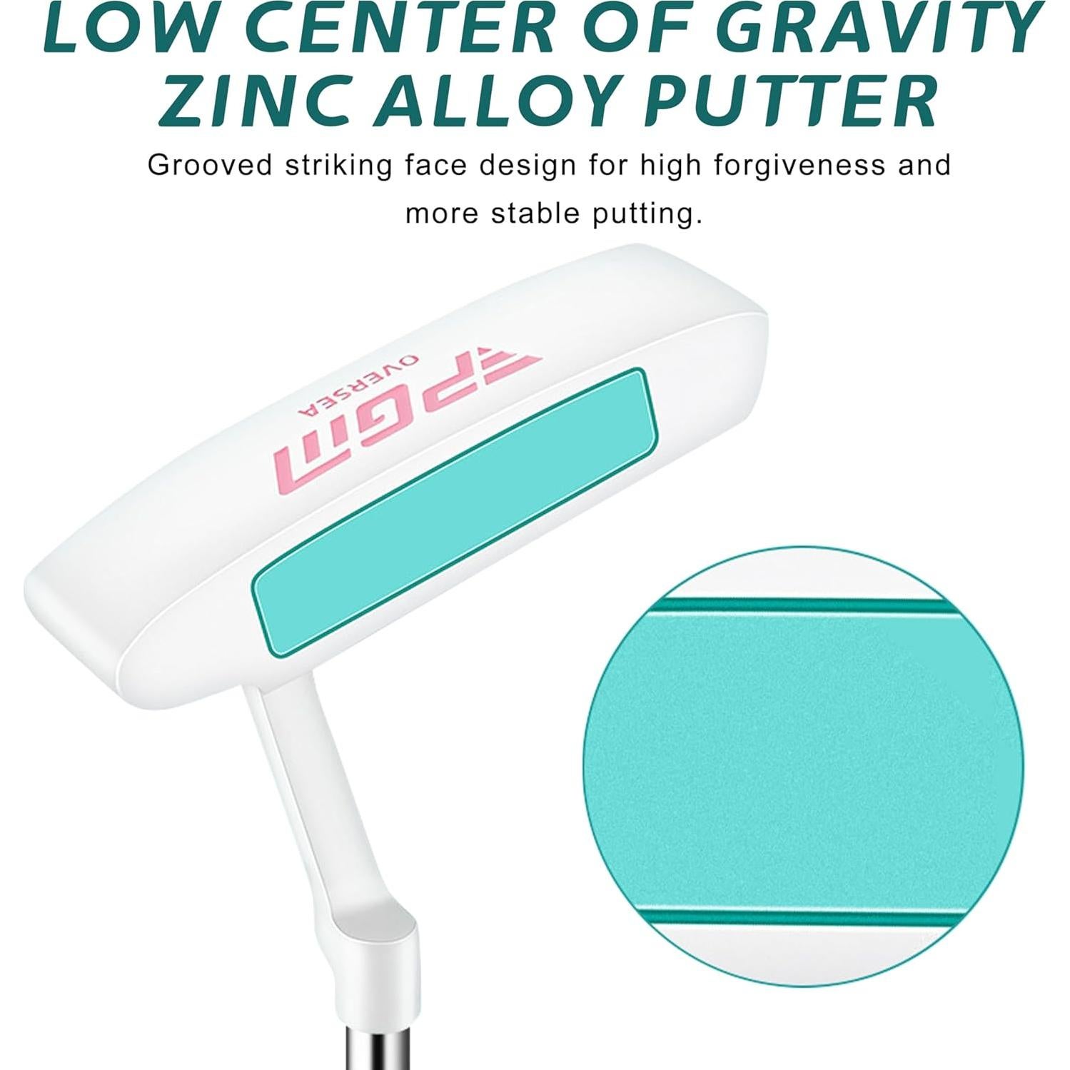 Juego de Palos de Golf PGM para Mujeres 12 Piezas con Bolsa