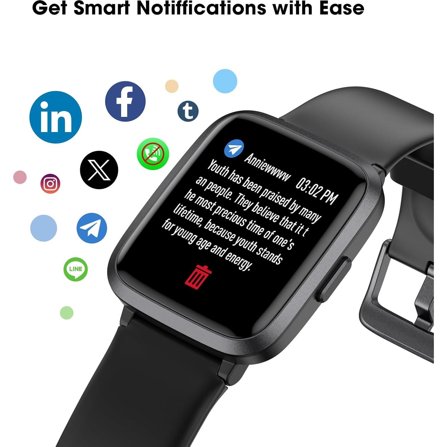 Reloj Fitness LIVIKEY LK-F1 Monitor Cardíaco 5ATM