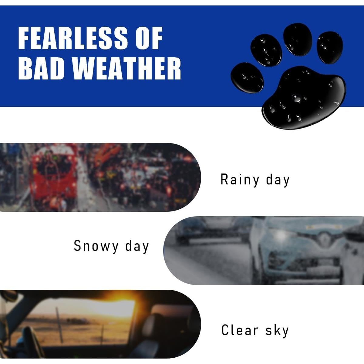 2 PCS Pegatinas Huella de Perro Suvnie Impermeables 6x7 cm