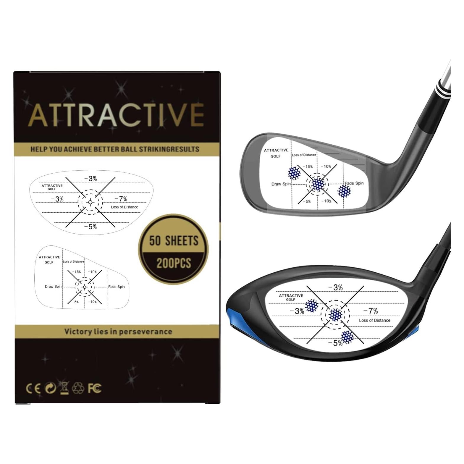 Cintas de Impacto de Golf ATTRACTIVE 200PCS Autoenseñanza
