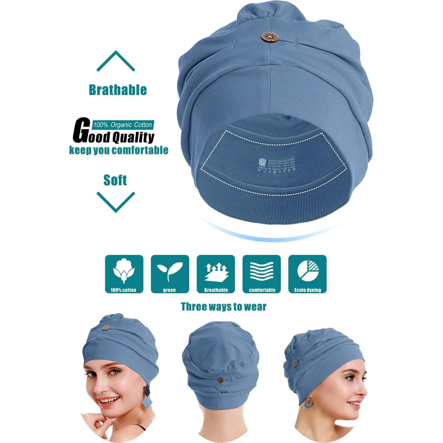 Gorro de Quimioterapia OSVYO Algodón Orgánico Rosa