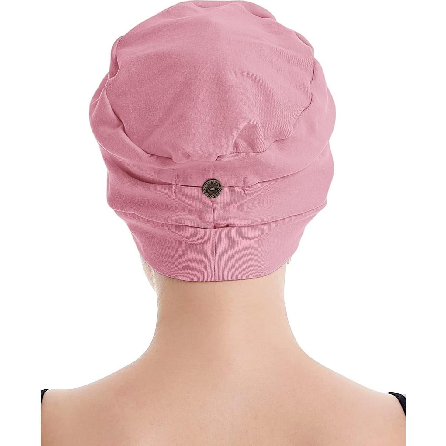 Gorro de Quimioterapia OSVYO Algodón Orgánico Rosa